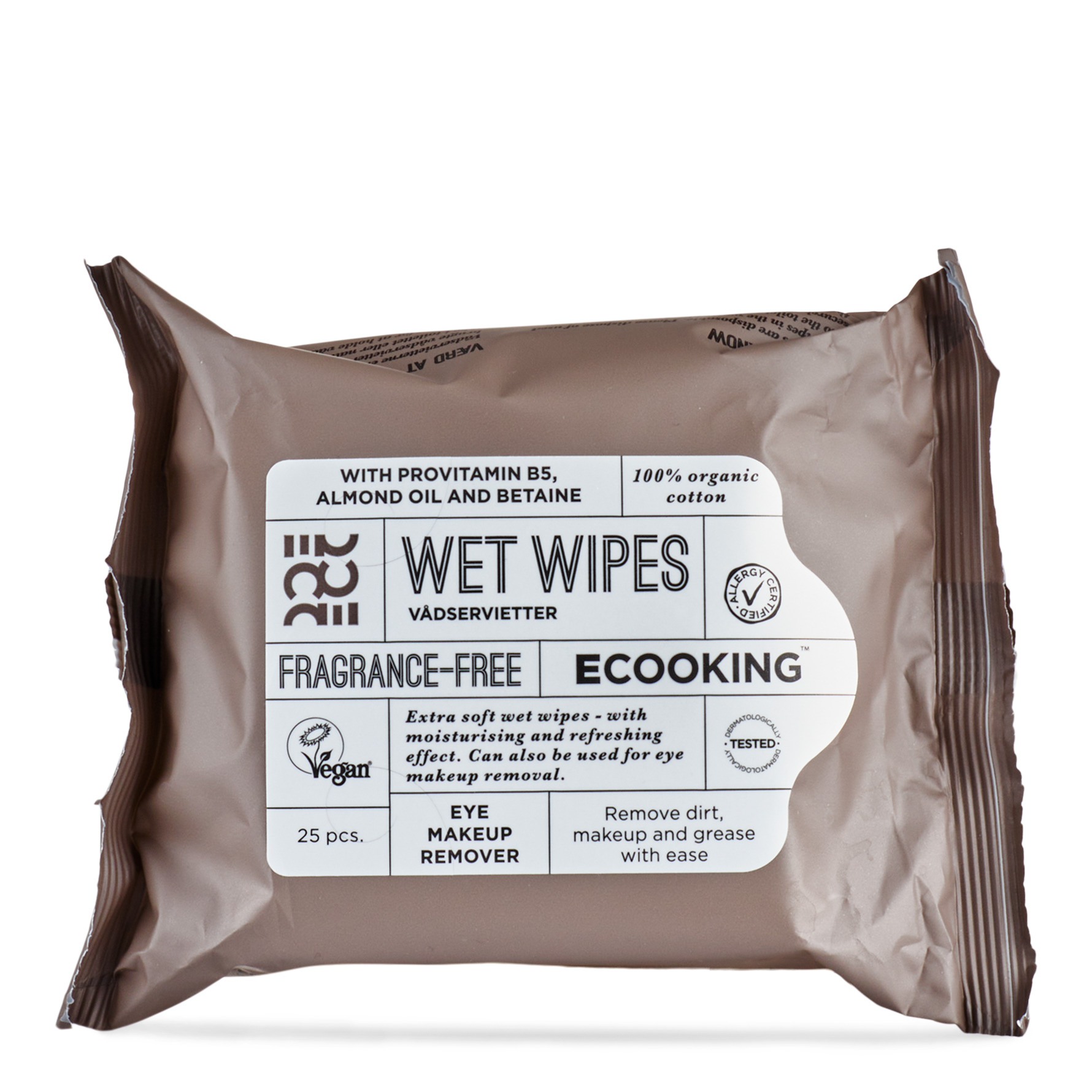 Ecooking Wet Wipes Fragrance Free 25 pcs 25 pcs