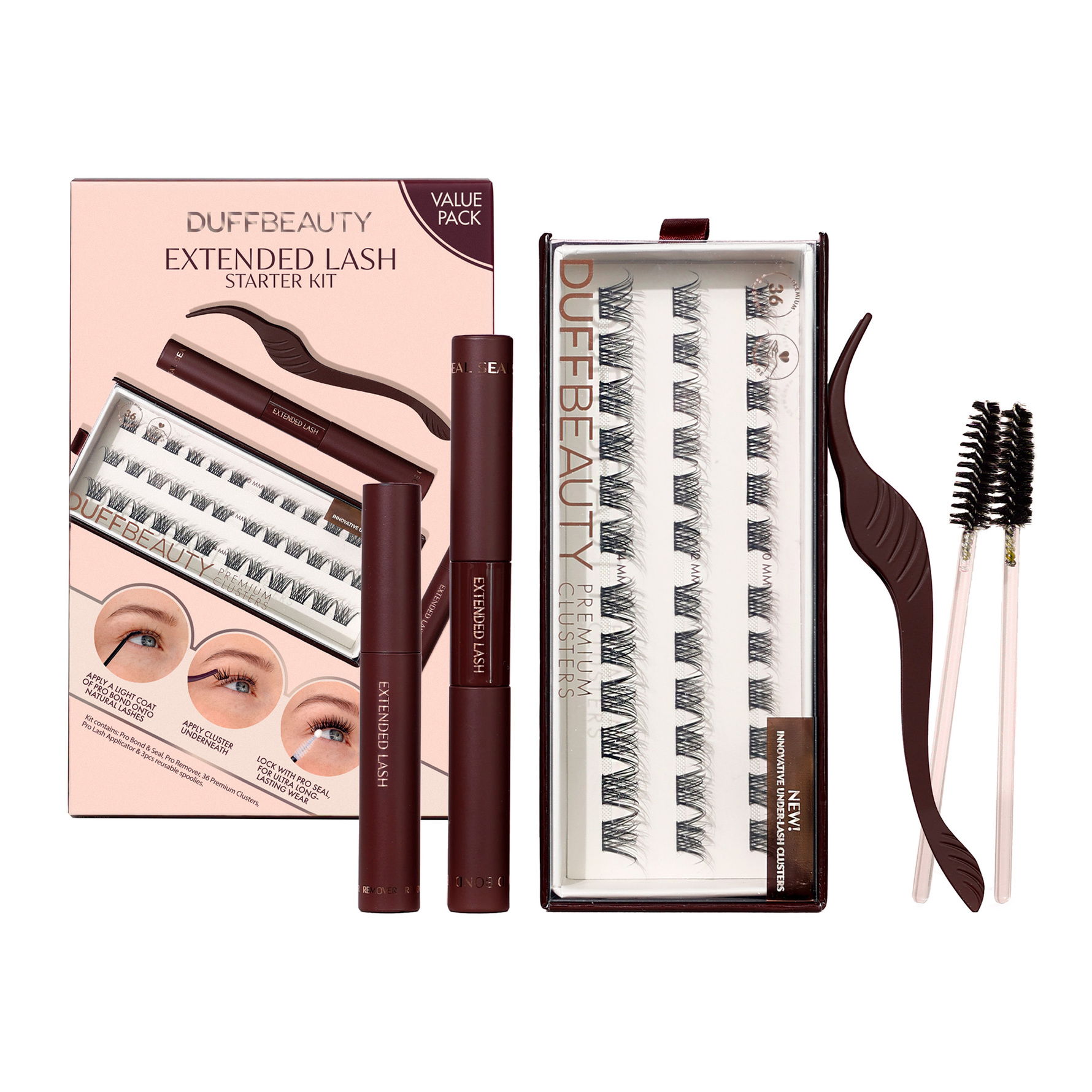 DUFFBEAUTY Extended Lash Starter Kit Wispy Wispy