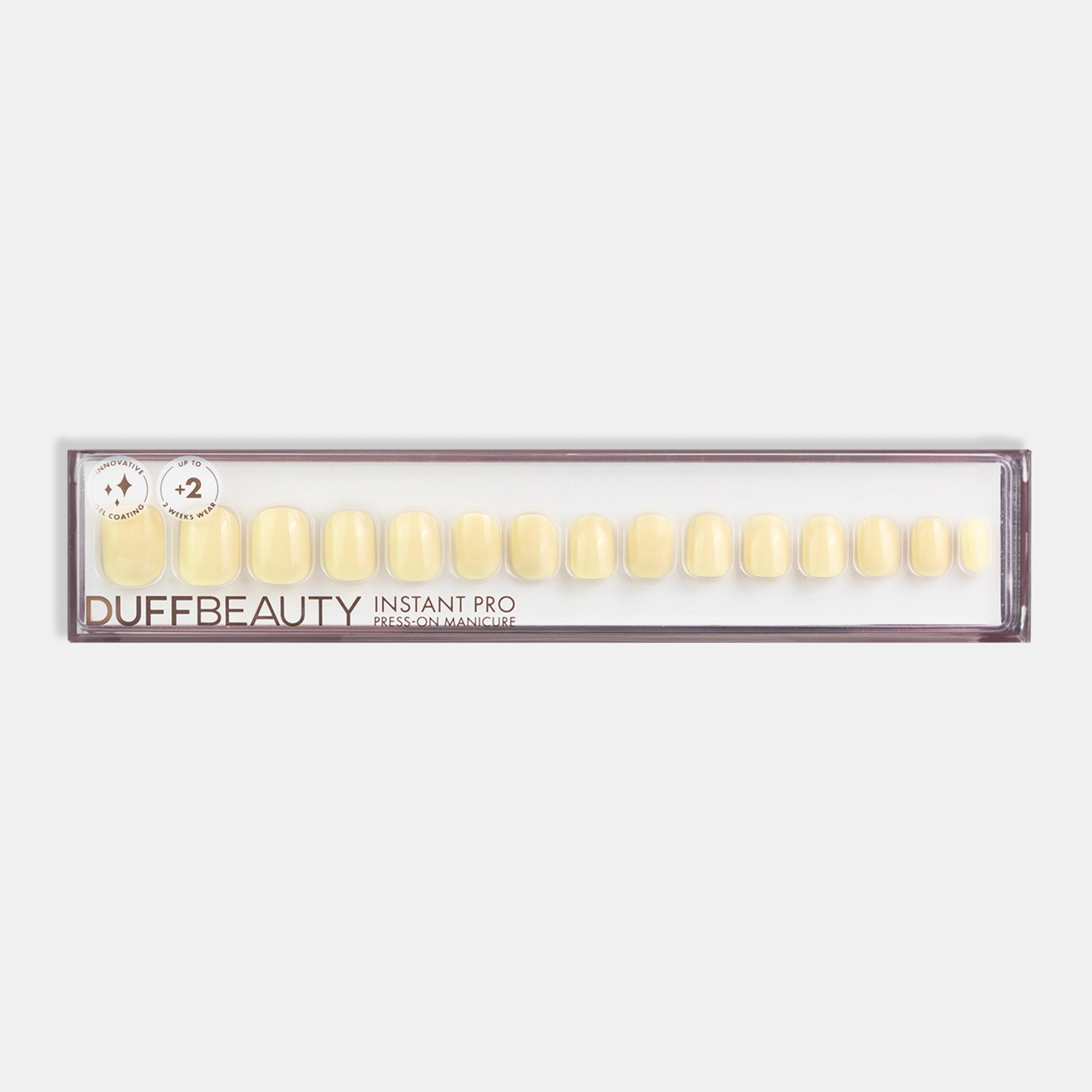DUFFBEAUTY Butter Yellow Short Squoval 30 pcs 30 pcs