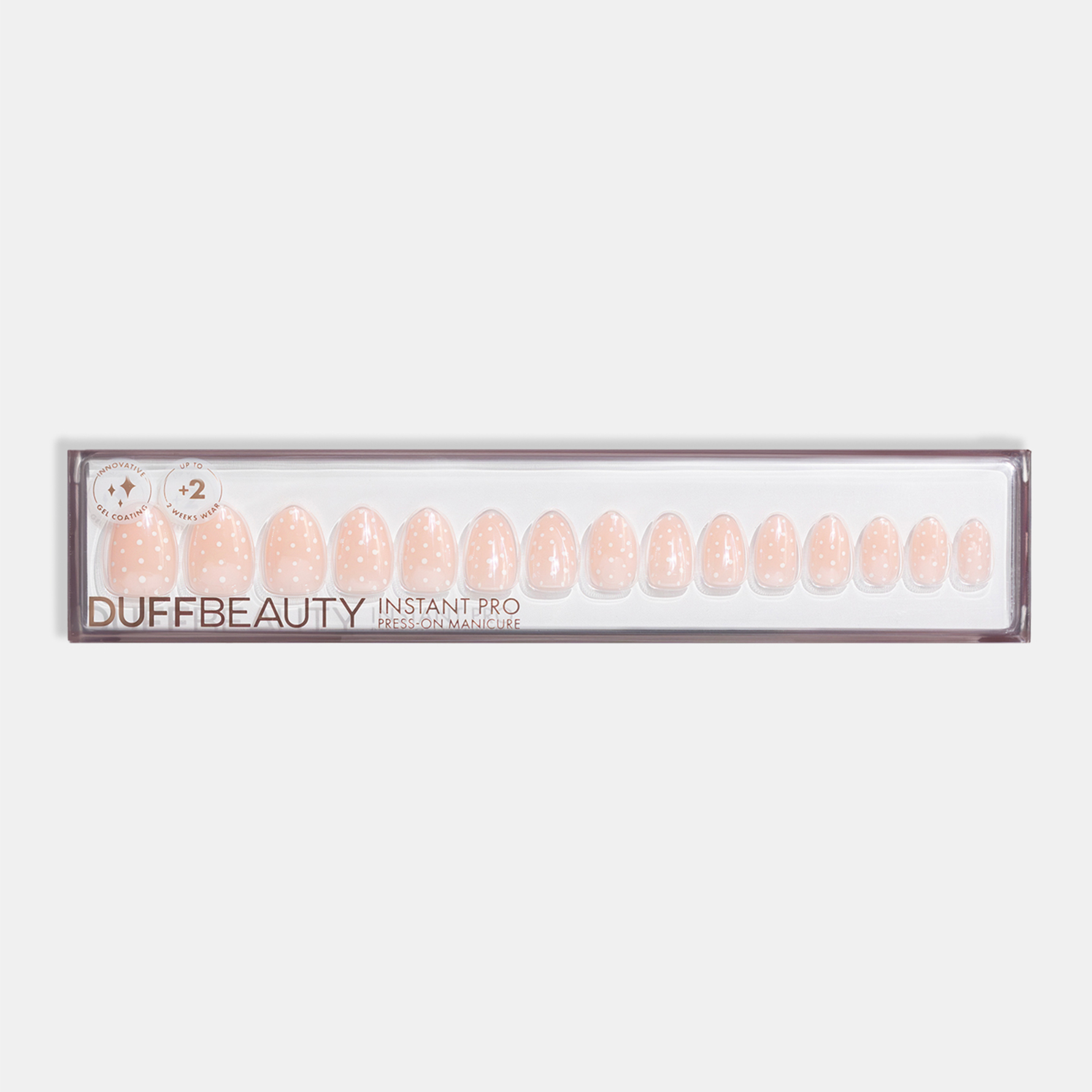 DUFFBEAUTY Glazed Polka Short Almond 30 pcs 30 pcs