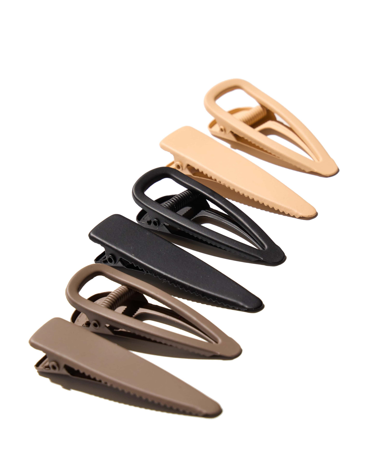 Hairlust No-Slip Hair Clips 6 Pack Coffee Coffee