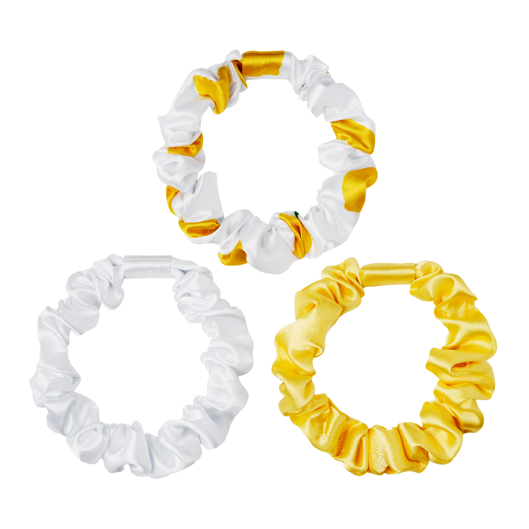 KICKS Beauty Slim Scrunchies 3-pack Lemon 3 pcs Lemon 3 pcs