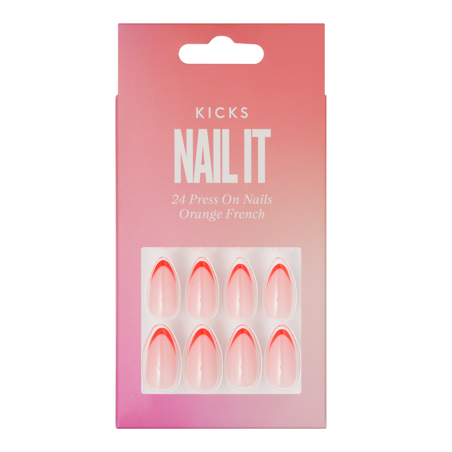 KICKS Beauty KICKS Beauty Nail It - Press On Nails Orange French