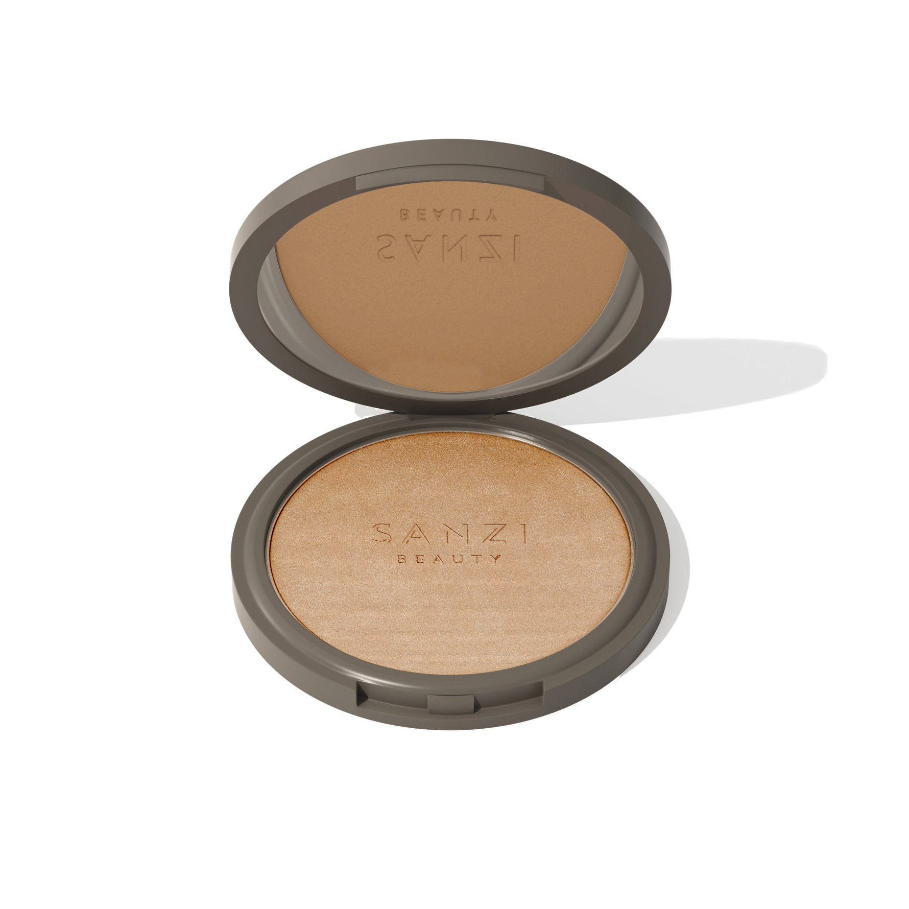 Sanzi Beauty Baked Powder Medium Deep Caramel Warm Medium Deep Caramel Warm