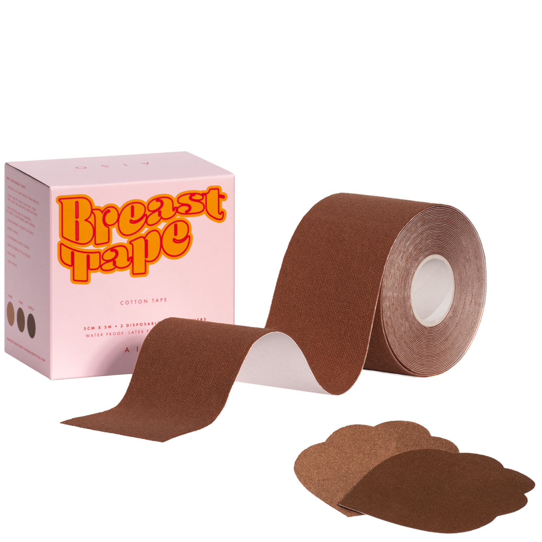 Aiso - Brysttape - Nilla - 10cm x 5m (+3 nipplecovers)