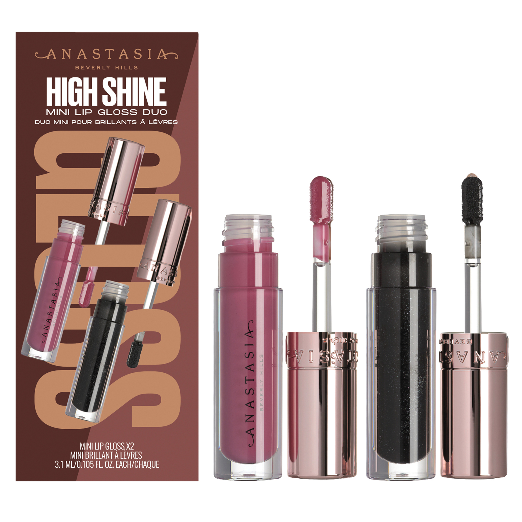 Anastasia Beverly Hills Mini Lip Gloss Duo Pulse + Phantom Pulse + Phantom