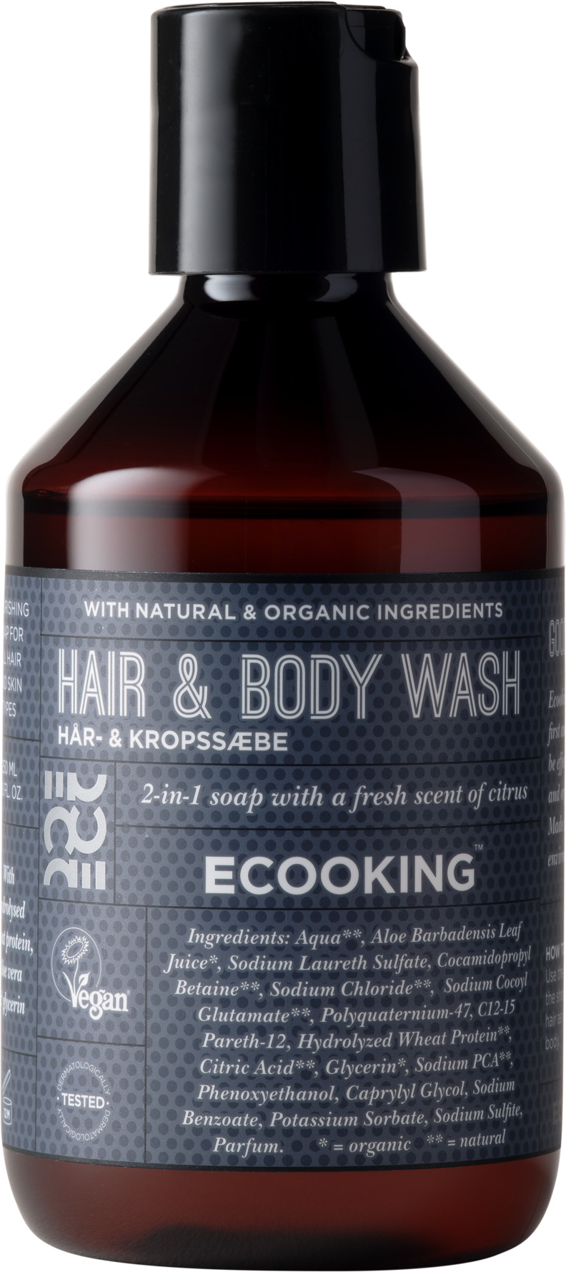 Ecooking Men, Hair & Body Wash 250 ml 250 ml