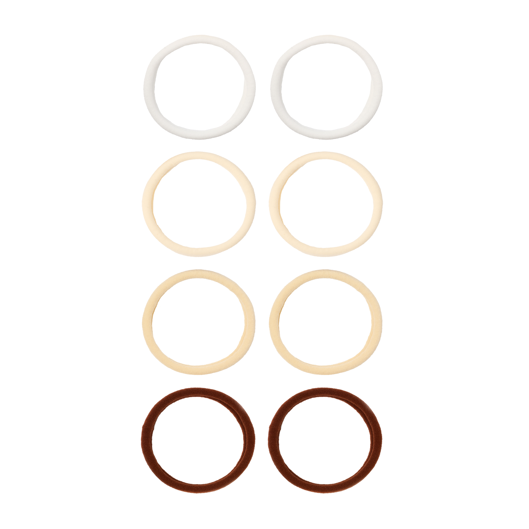 KICKS Beauty Soft Rolled Ties 8-pack Beige