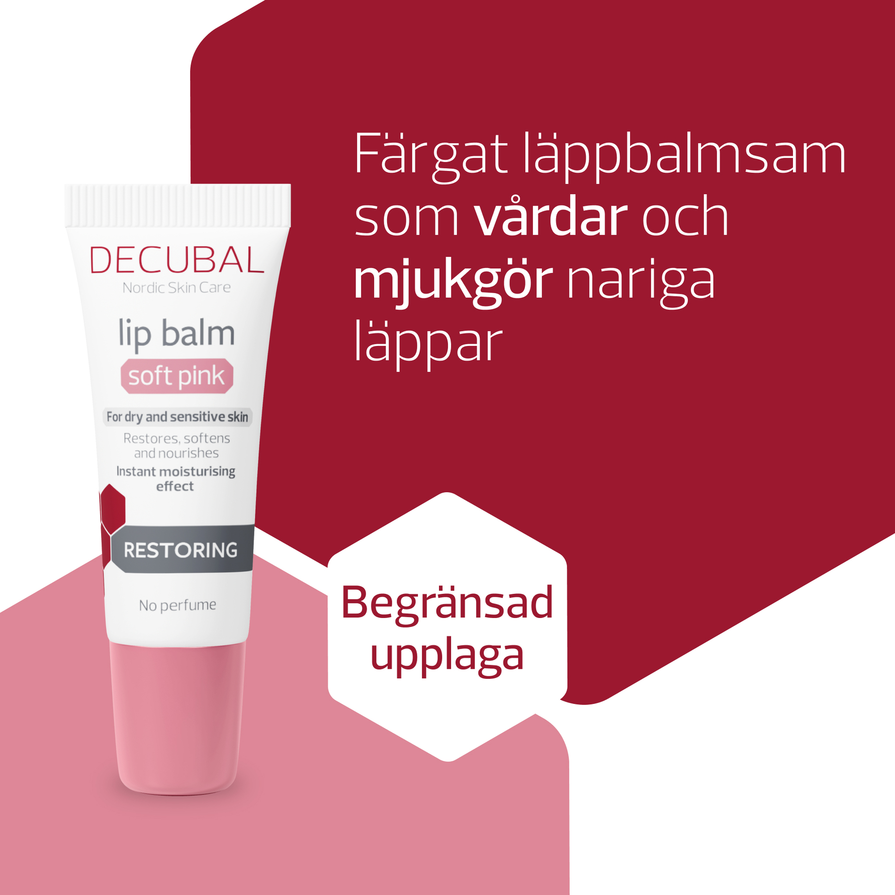 Decubal Decubal Restoring Lip Balm Soft Pink