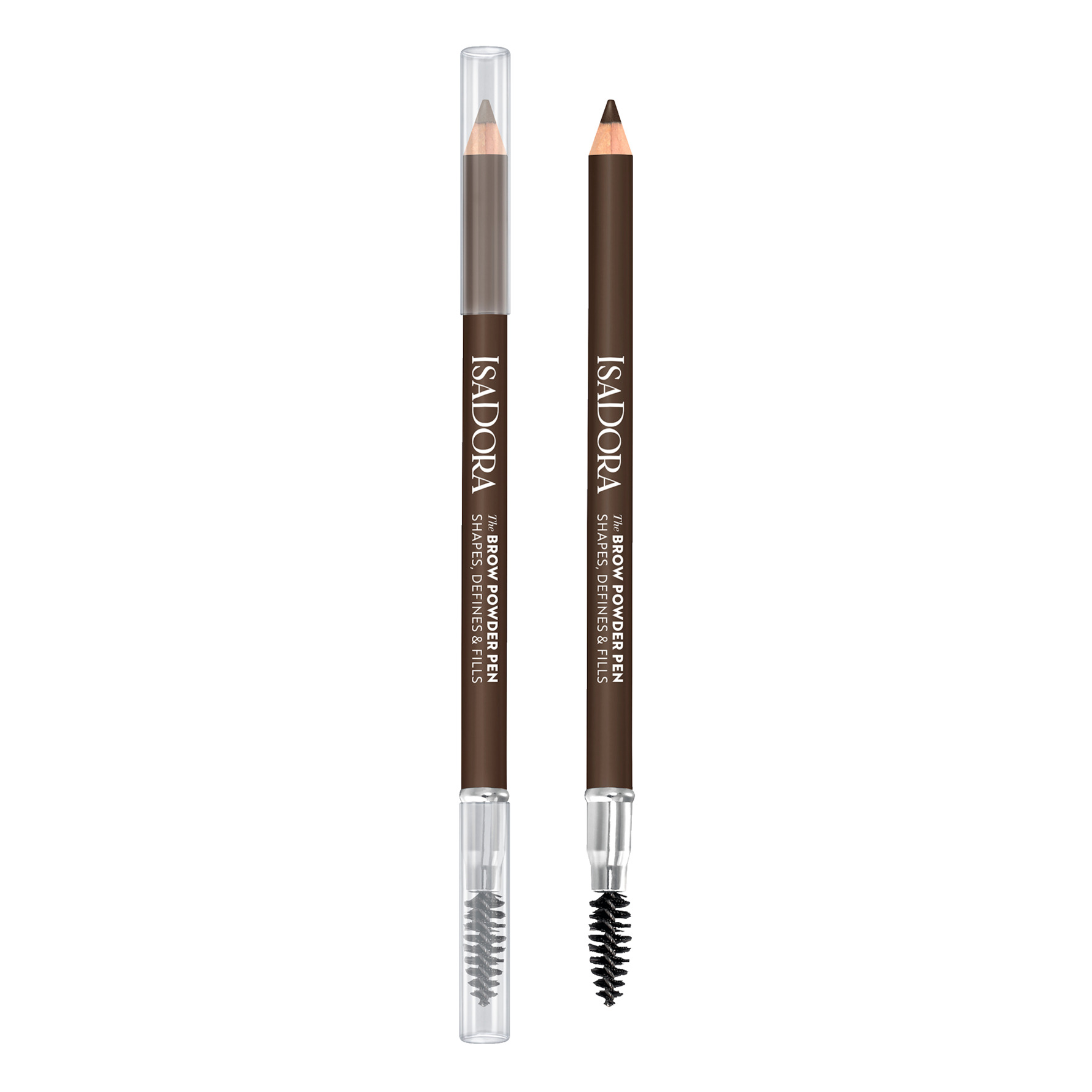 IsaDora IsaDora The Brow Powder Pen, Shapes, Defines & Fills 02 Dark Brown 02 Dark Brown