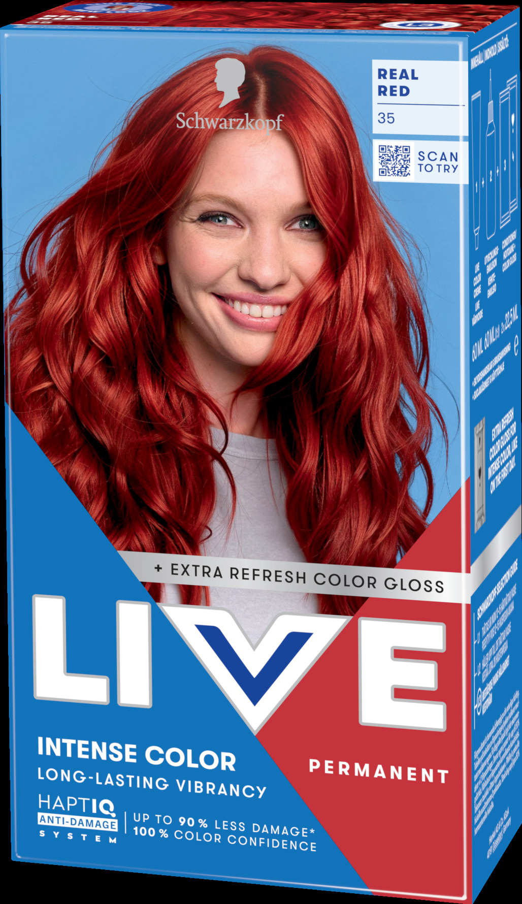 Køb LIVE Intense Color 35 Real Red (W) 35 Real Red fra Schwarzkopf - Matas