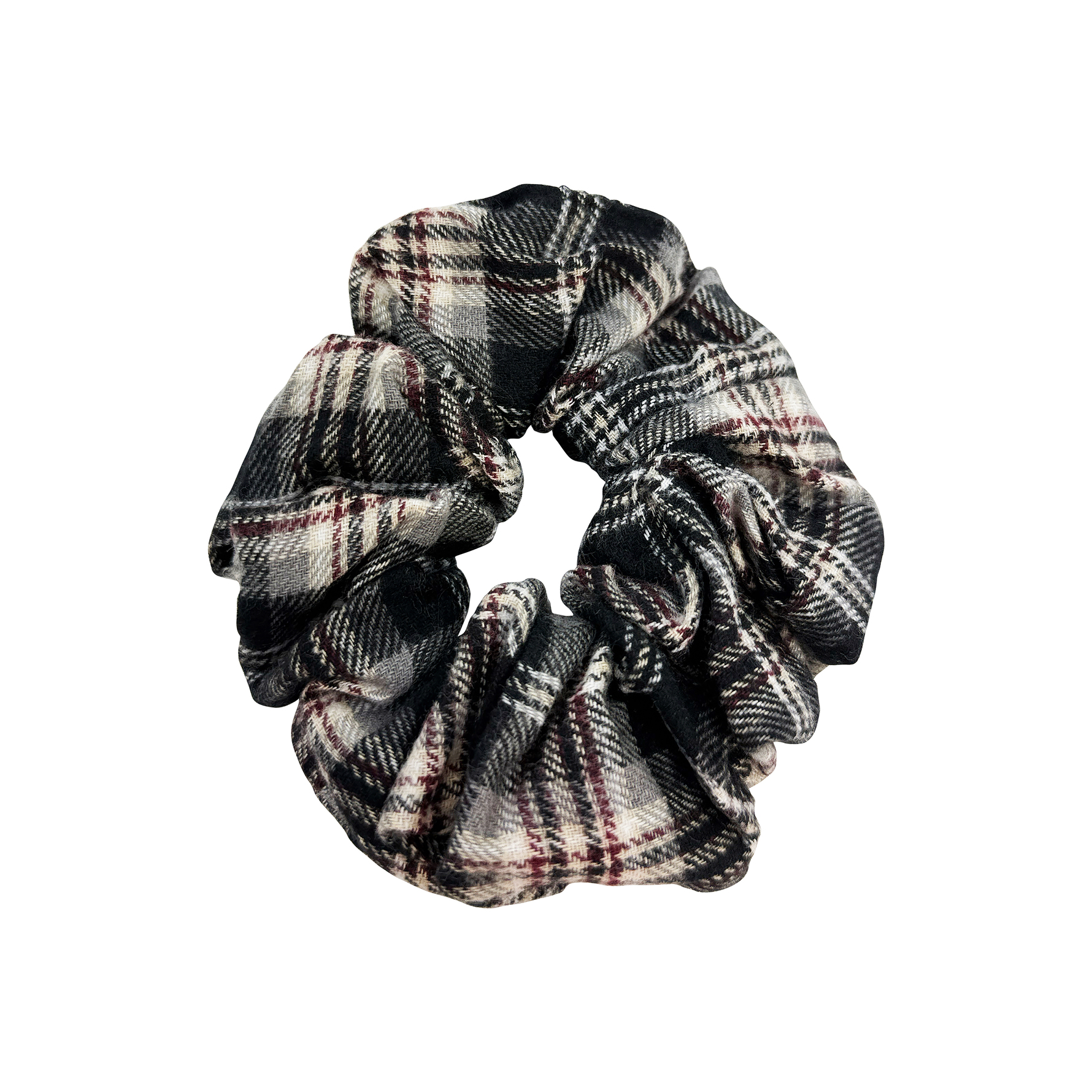 PIPOL'S BAZAAR PIPOL'S BAZAAR Tartan Scrunchy Black Black