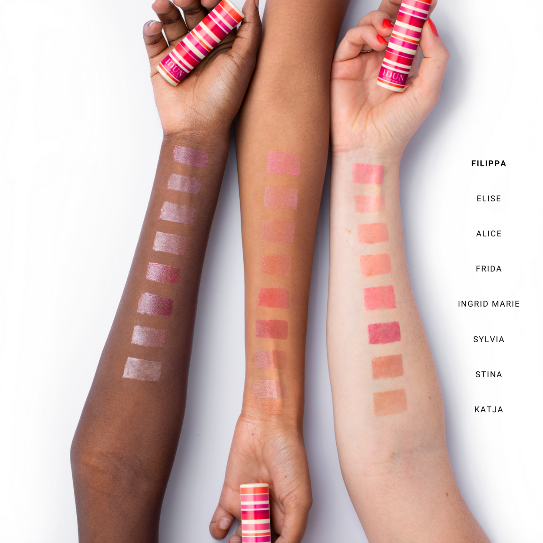 IDUN Minerals Lippenstift Filippa – Vegan, Mit Sheabutter & Cloudberry-Öl, 28 G