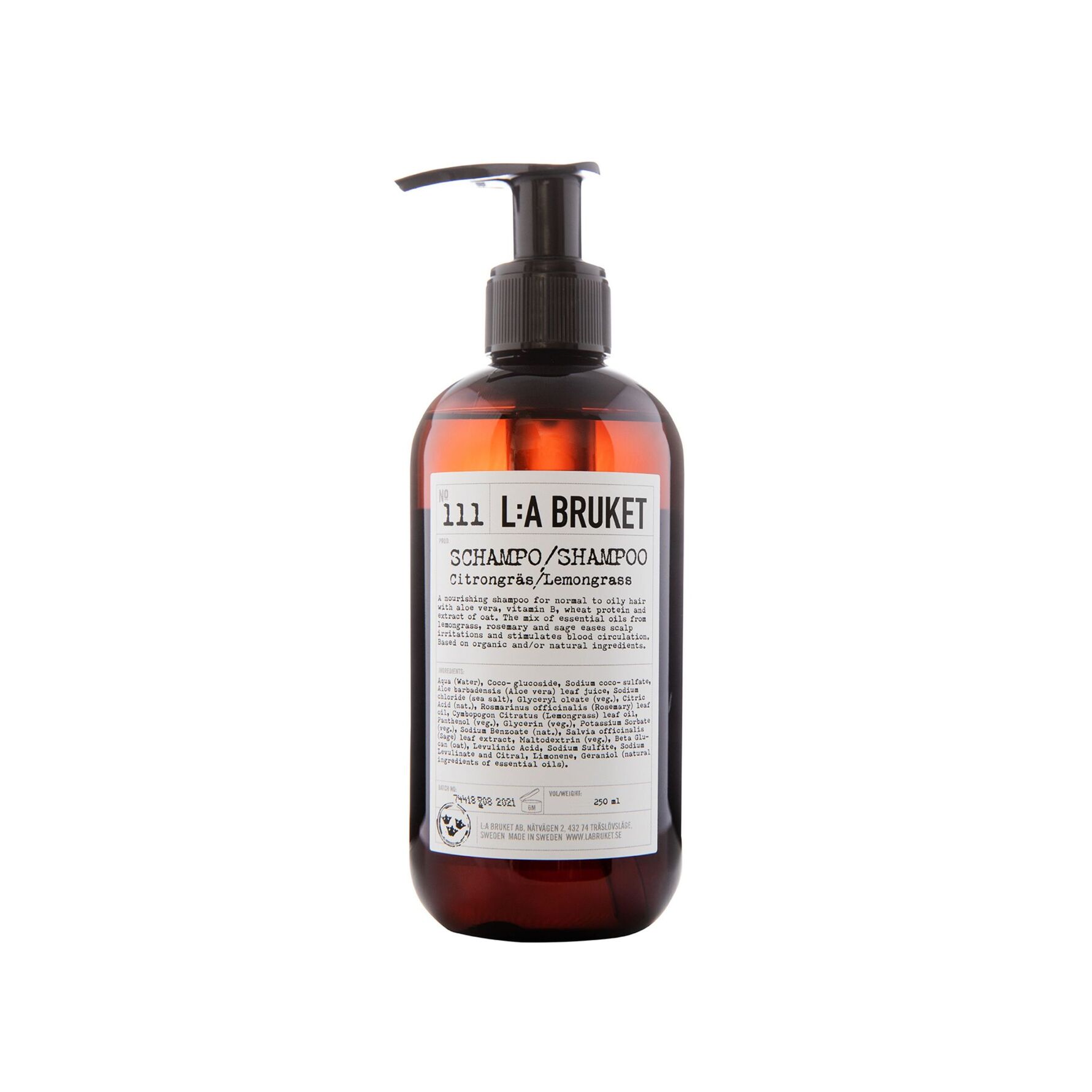 L:A BRUKET Shampoo 111 Lemongrass 240 ml 240 ml