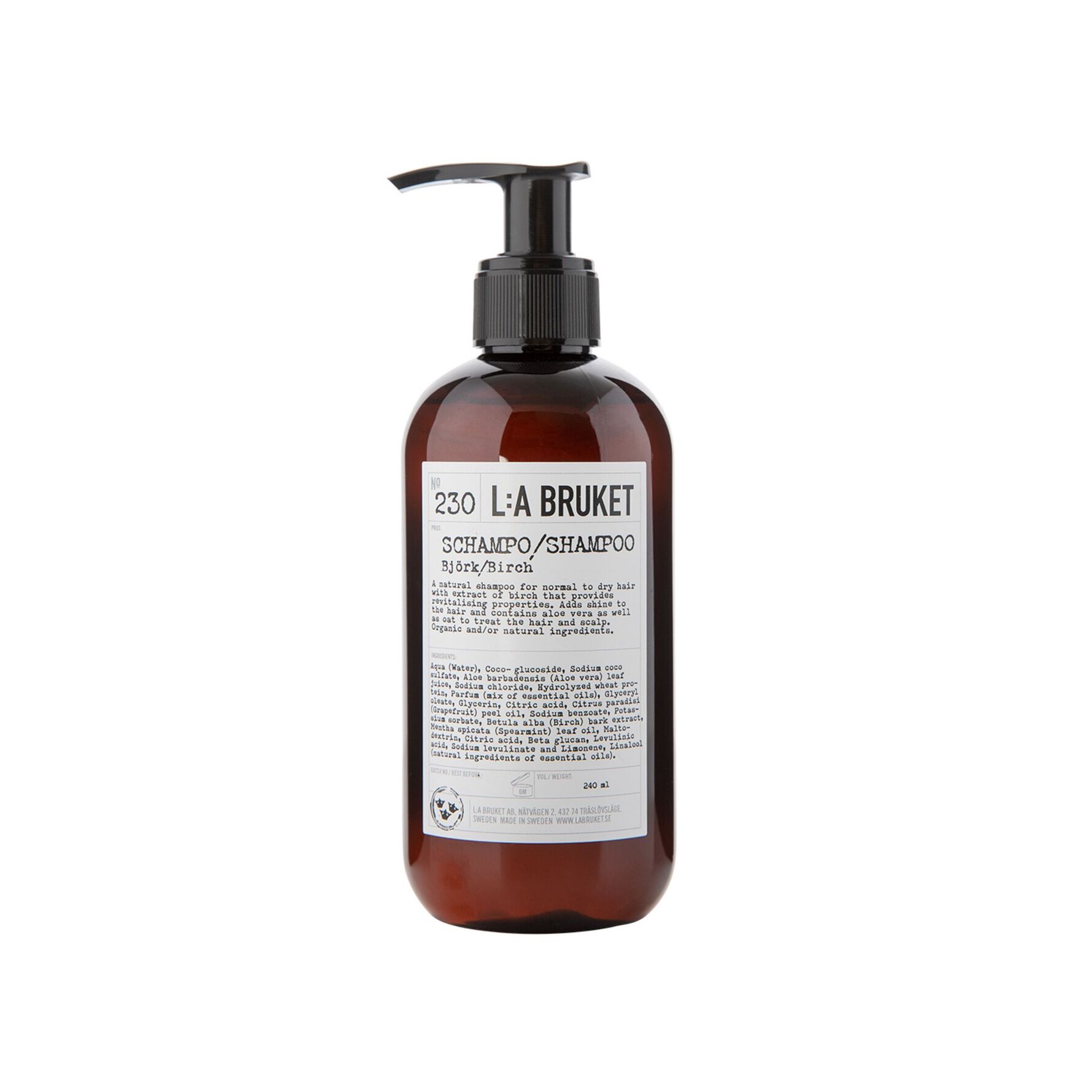 L:A BRUKET Shampoo 230 Birch 240 ml