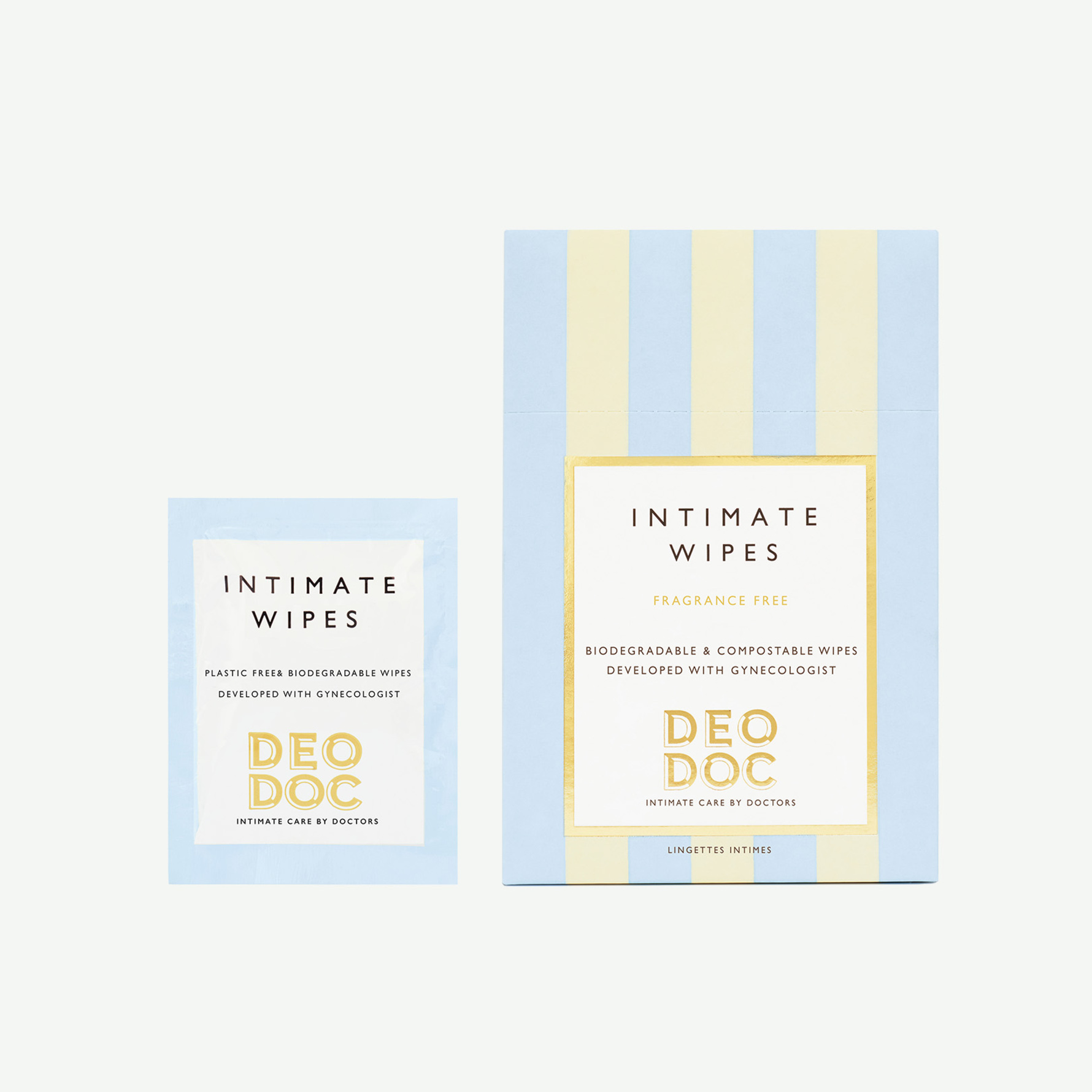 DeoDoc DeoDoc Intimate Wipes Fragrance Free 10 pcs Fragrance Free 10 pcs