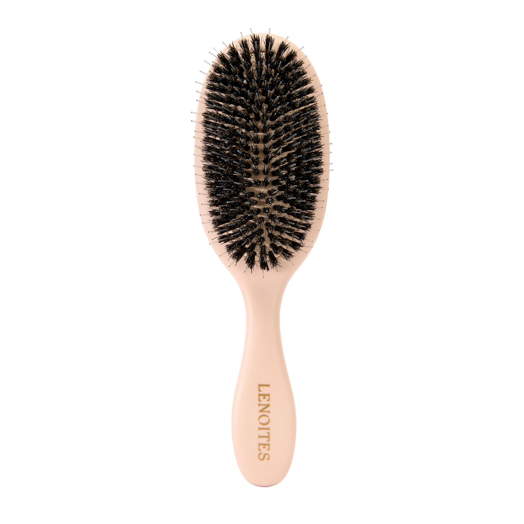 Lenoites Wild Boar Hair Brush with Cleaning Tool Blush Blush