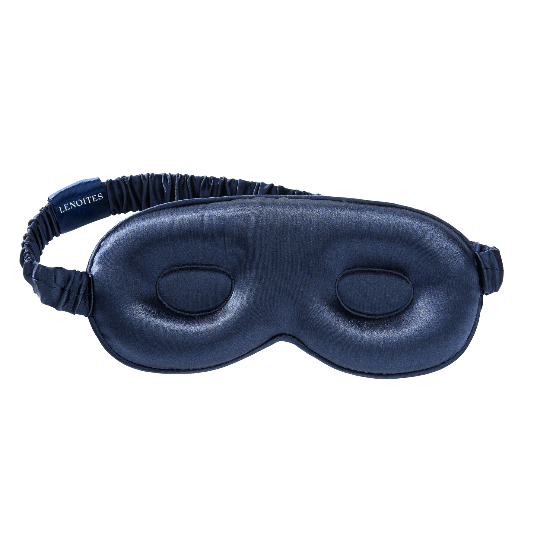 Lenoites Mulberry Silk Contour Sleep Mask Navy