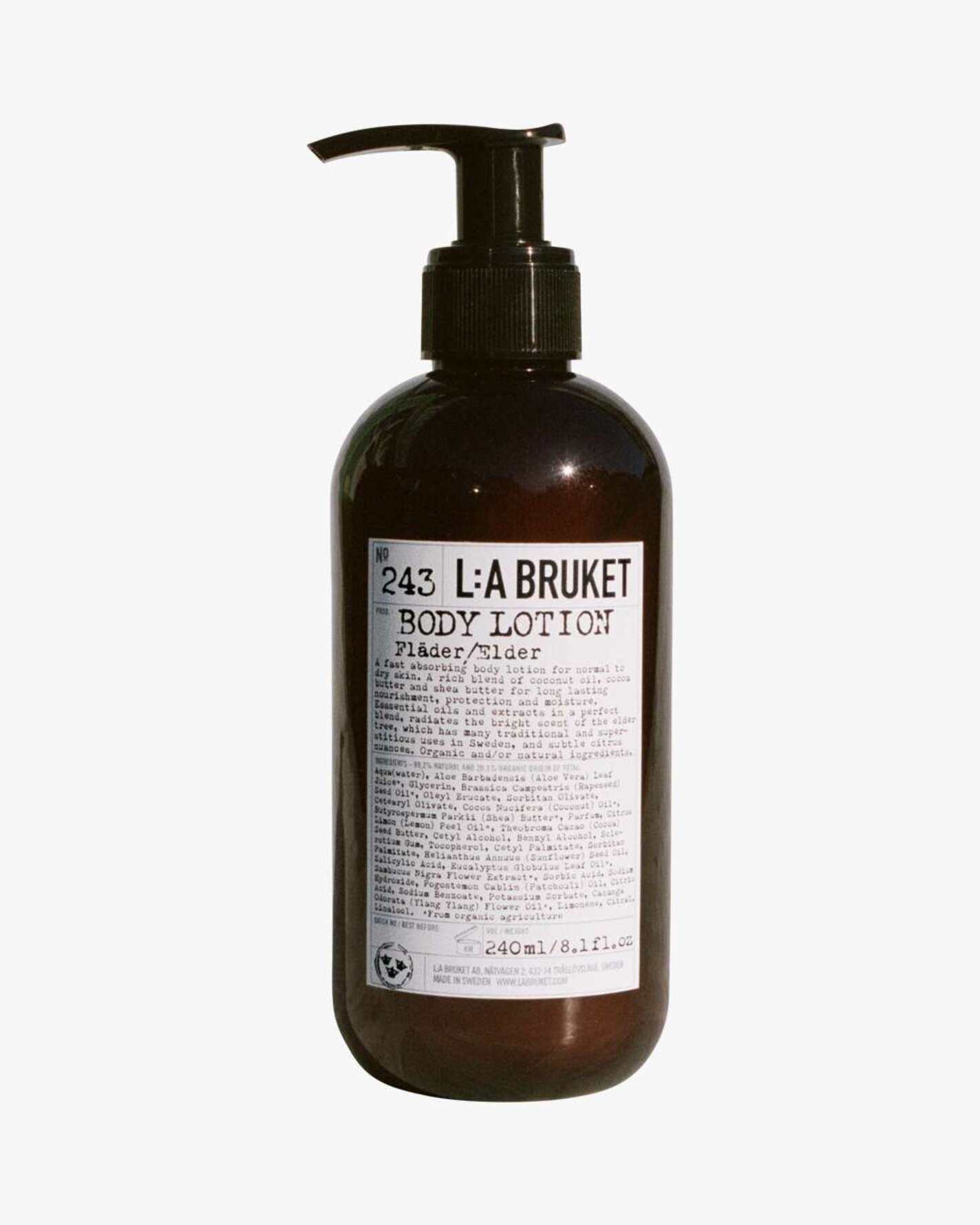 L:A BRUKET 242 Hand & Body Wash Elderflower 240 ml 240 ml