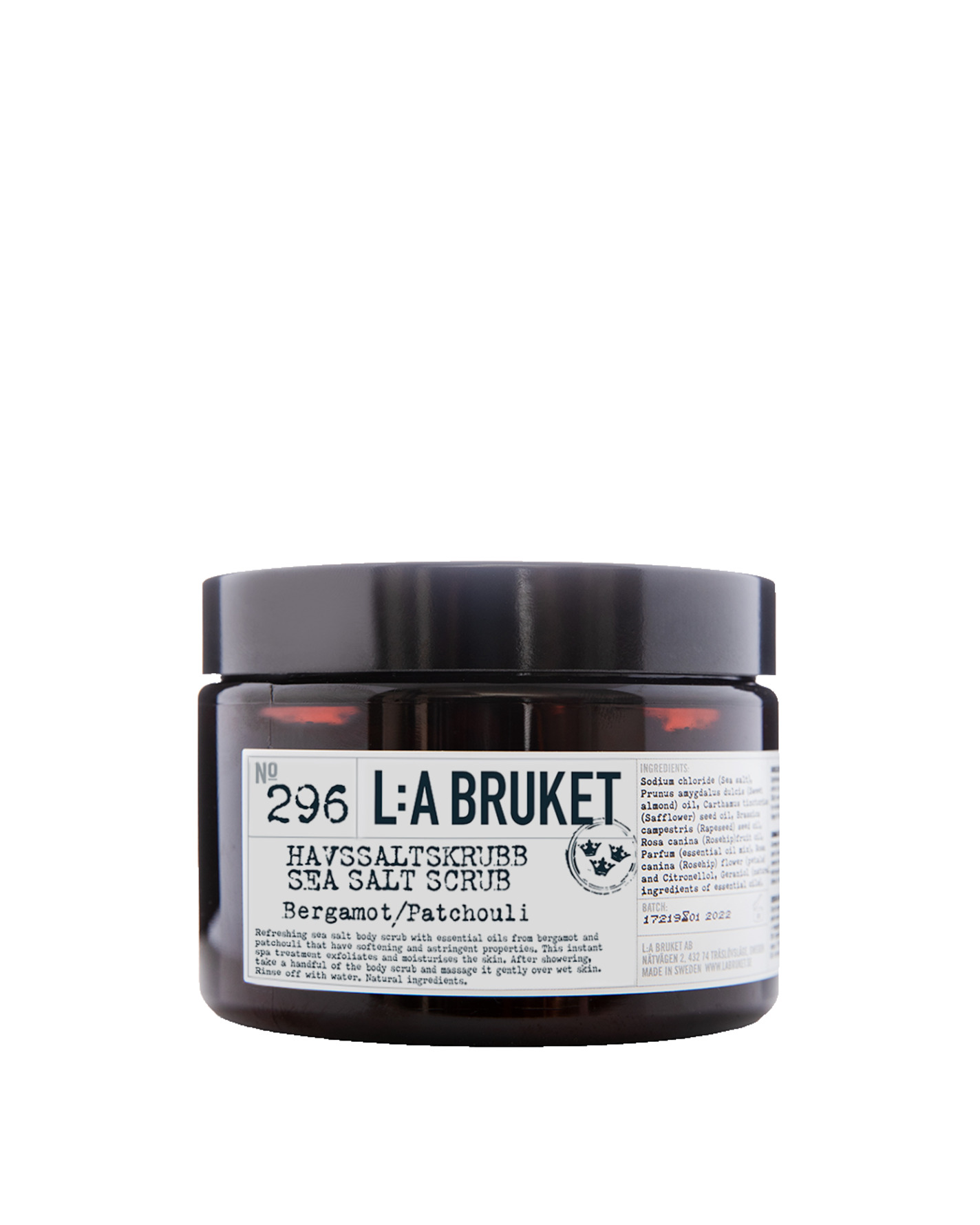 L:A BRUKET 296 Sea Salt Scrub Bergamot/Patchouli 420 g 420 g