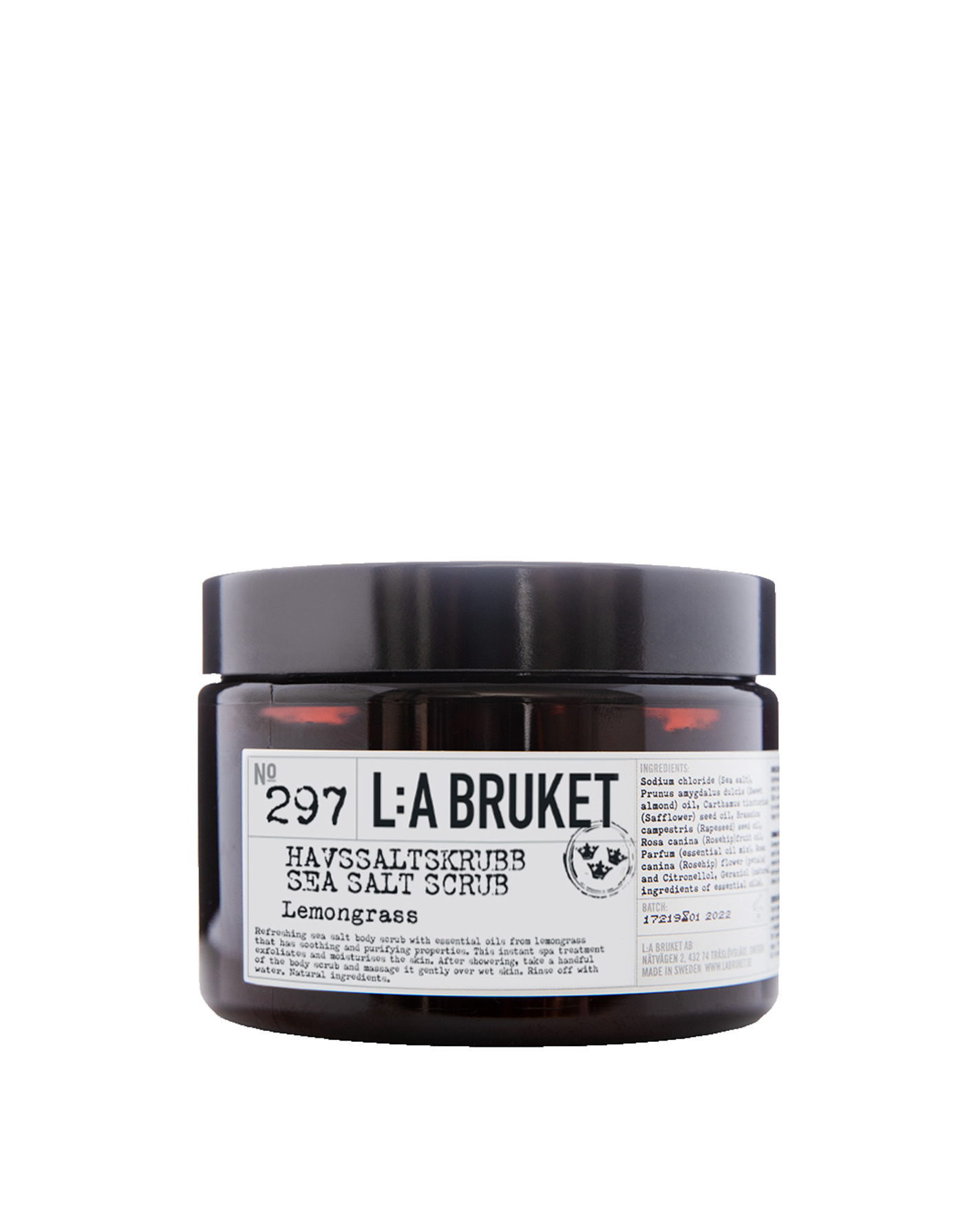 L:A BRUKET 297 Sea Salt Scrub Lemongrass 420 g 420 g