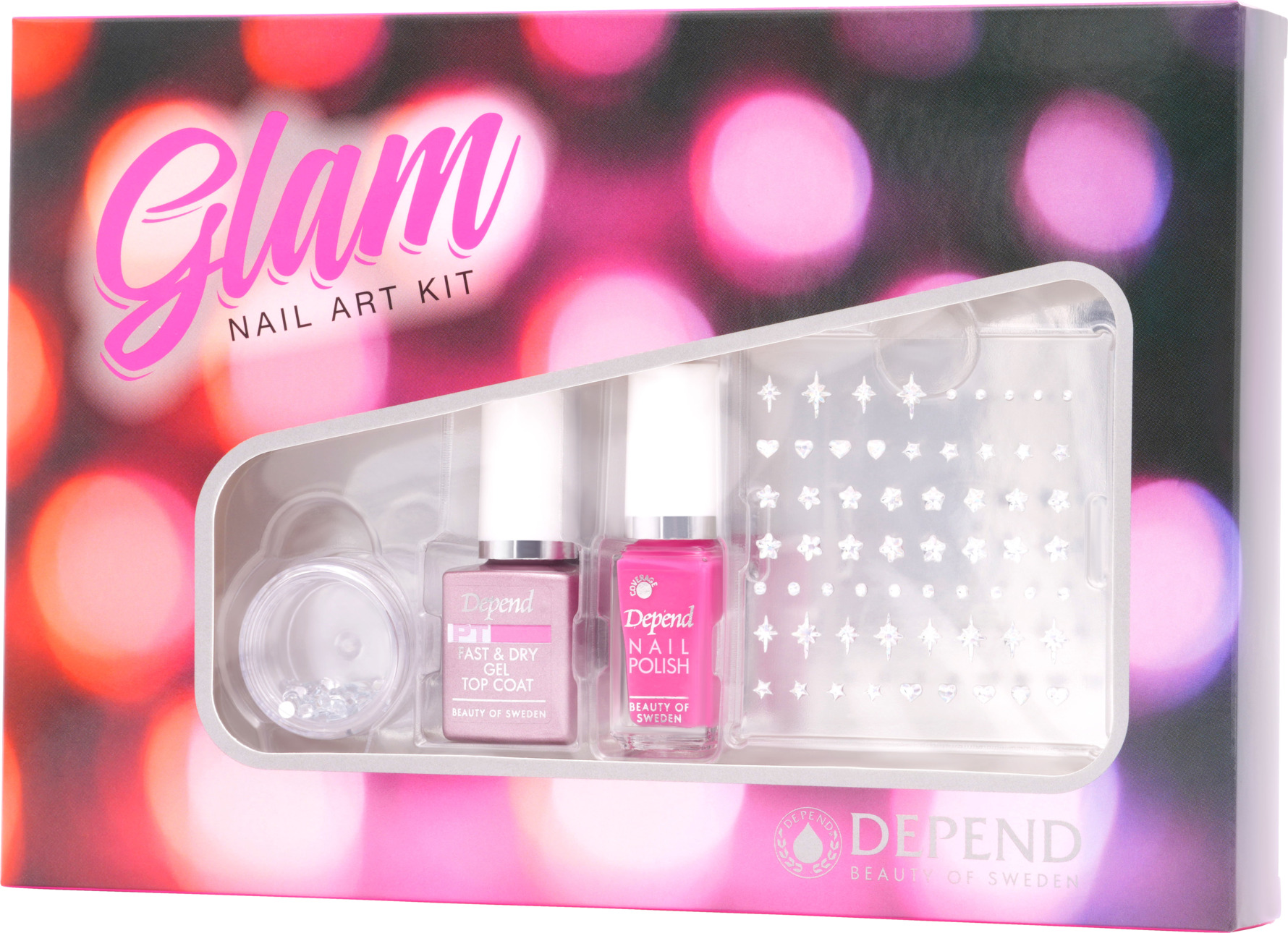 Depend Glam Nail Art Kit Gift Box