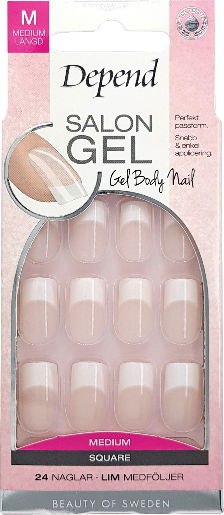 Depend Salon Gel Salon Gel Medium Square Nude Salon Gel Medium Square Nude