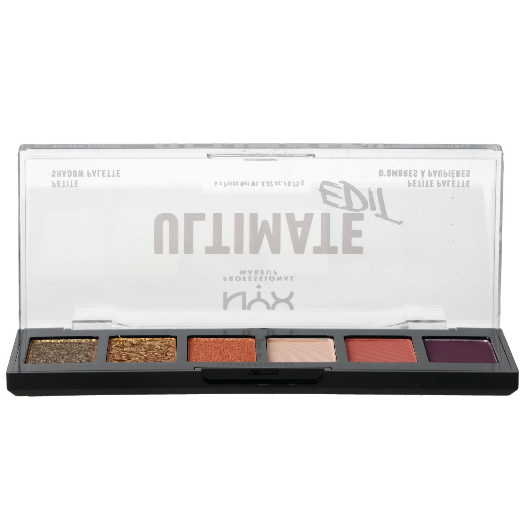 NYX PROFESSIONAL MAKEUP Ultimate Edit Petite Shadow Palette 6 Pan Utopia Utopia