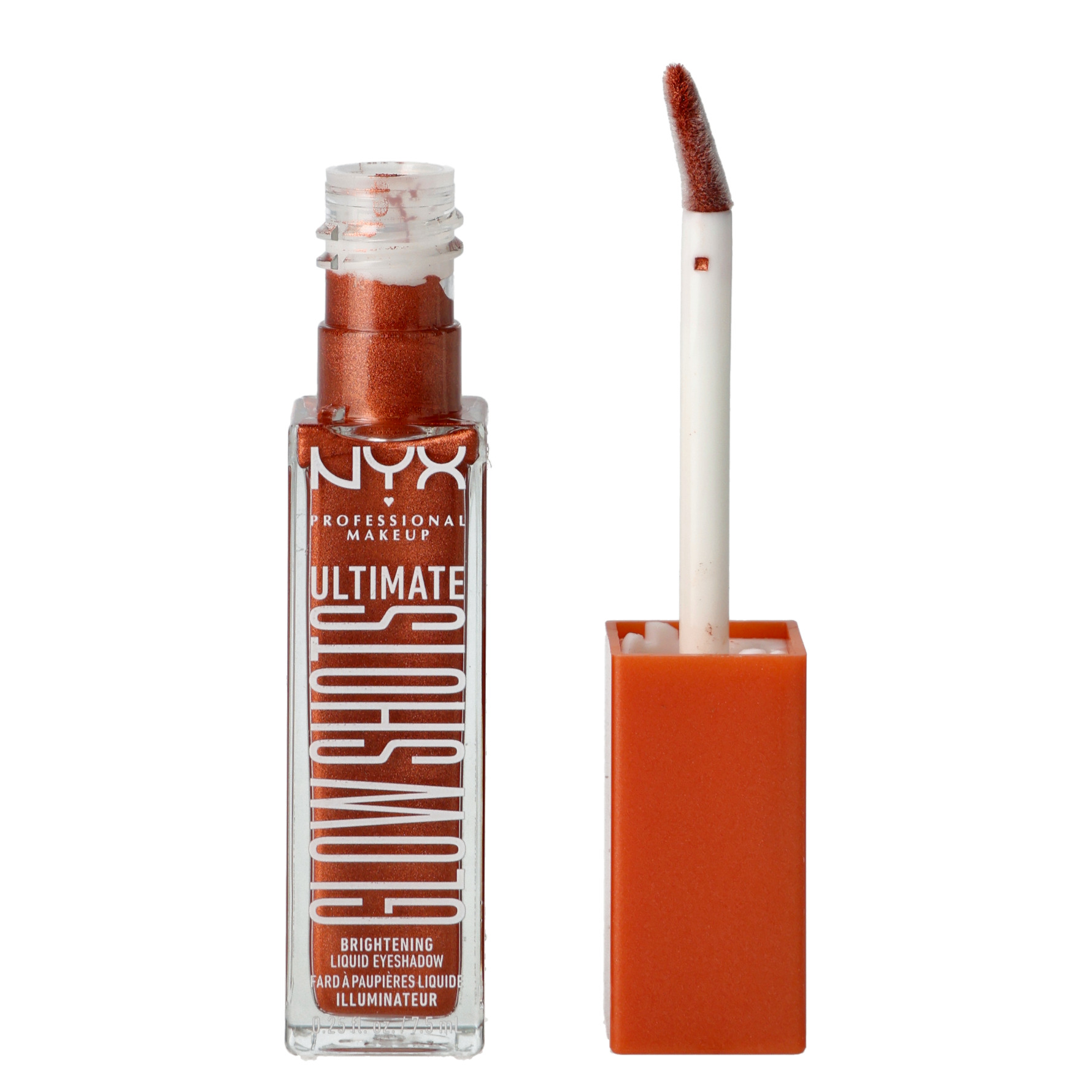 NYX PROFESSIONAL MAKEUP Ultimate Glow Shots Liquid Eyeshadow 11 Clementine Fine 11 Clementine Fine