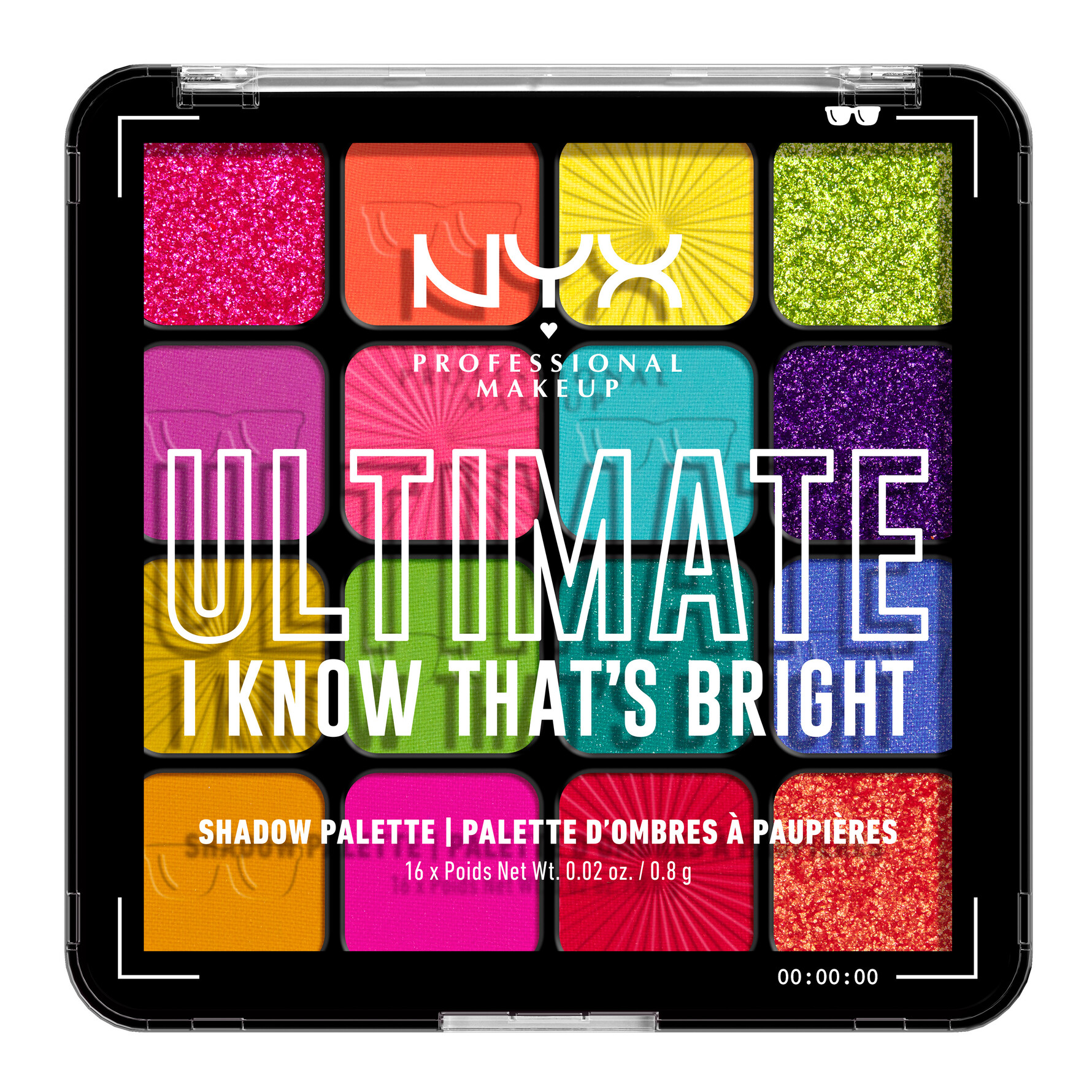 NYX PROFESSIONAL MAKEUP Ultimate Shadow Palette 16 Pan 04W I Know That's Bright 04W I Know That's Bright