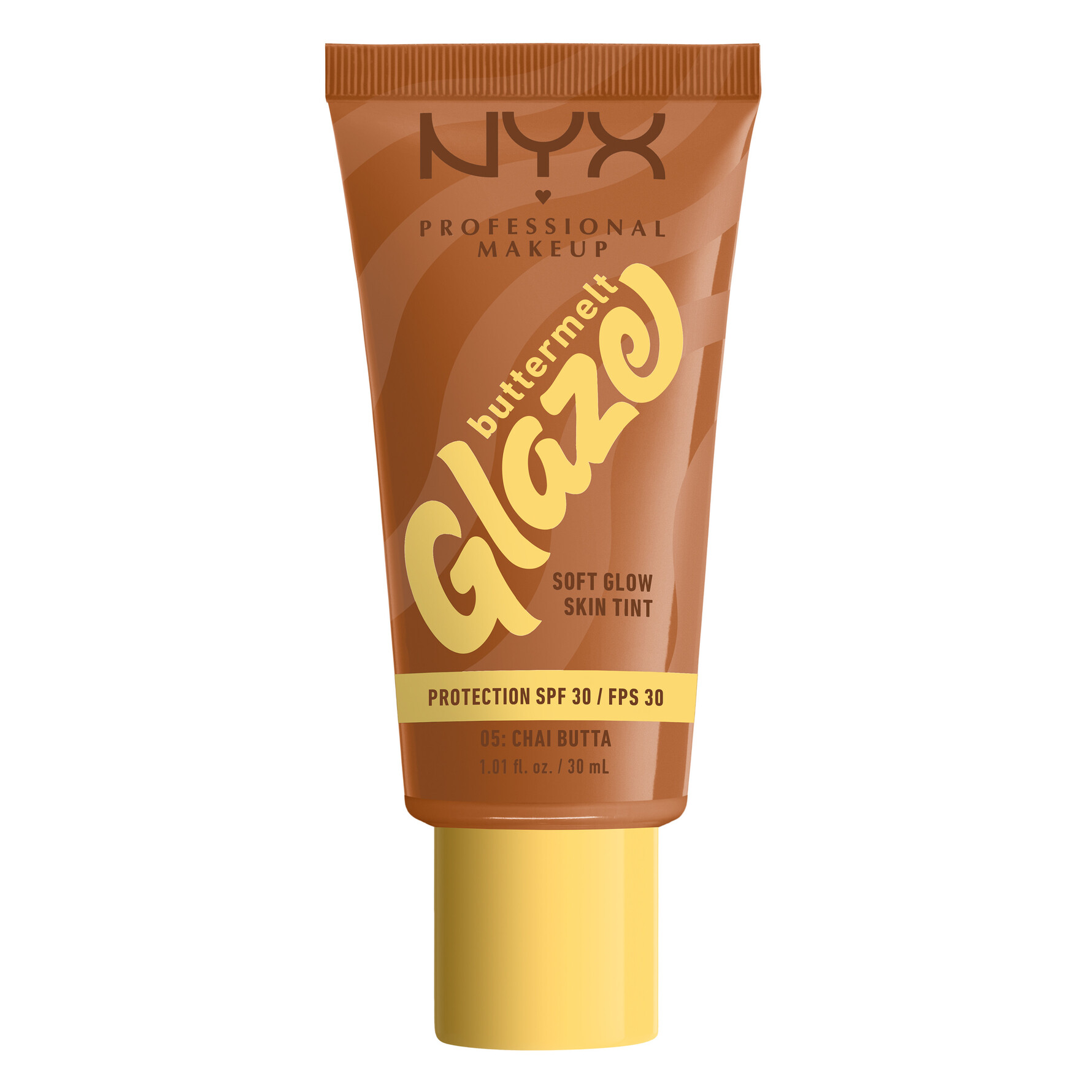 NYX PROFESSIONAL MAKEUP NYX PROFESSIONAL MAKEUP Buttermelt Glaze Soft Glow Skin Tint SPF30 05 Chai Butta 05 Chai Butta