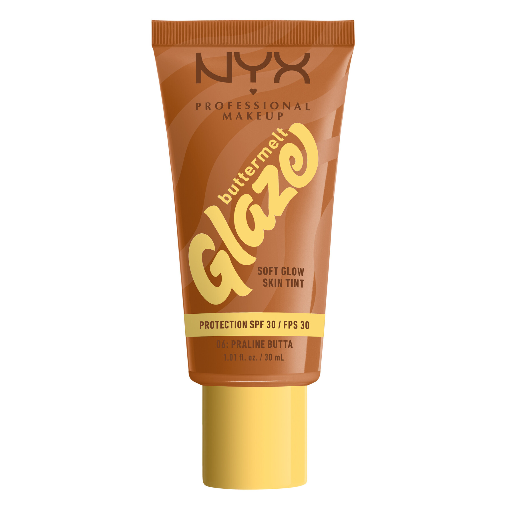 NYX PROFESSIONAL MAKEUP NYX PROFESSIONAL MAKEUP Buttermelt Glaze Soft Glow Skin Tint SPF30 06 Praline Butta 06 Praline Butta
