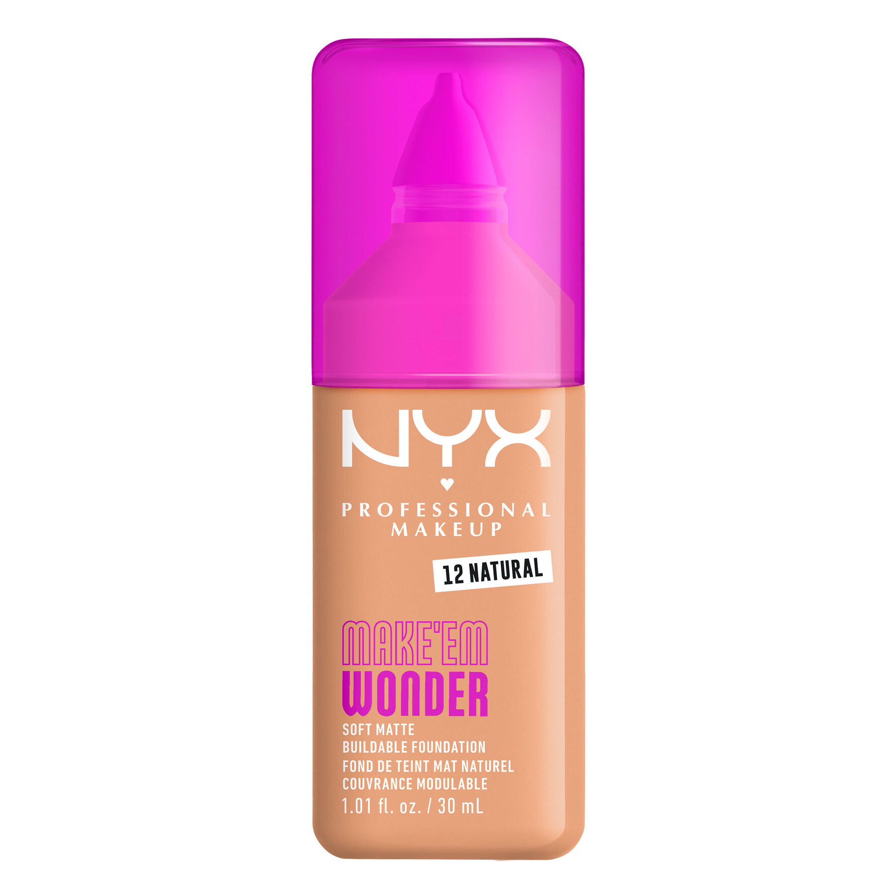 NYX PROFESSIONAL MAKEUP Make Em Wonder Foundation 12 Natural 12 Natural