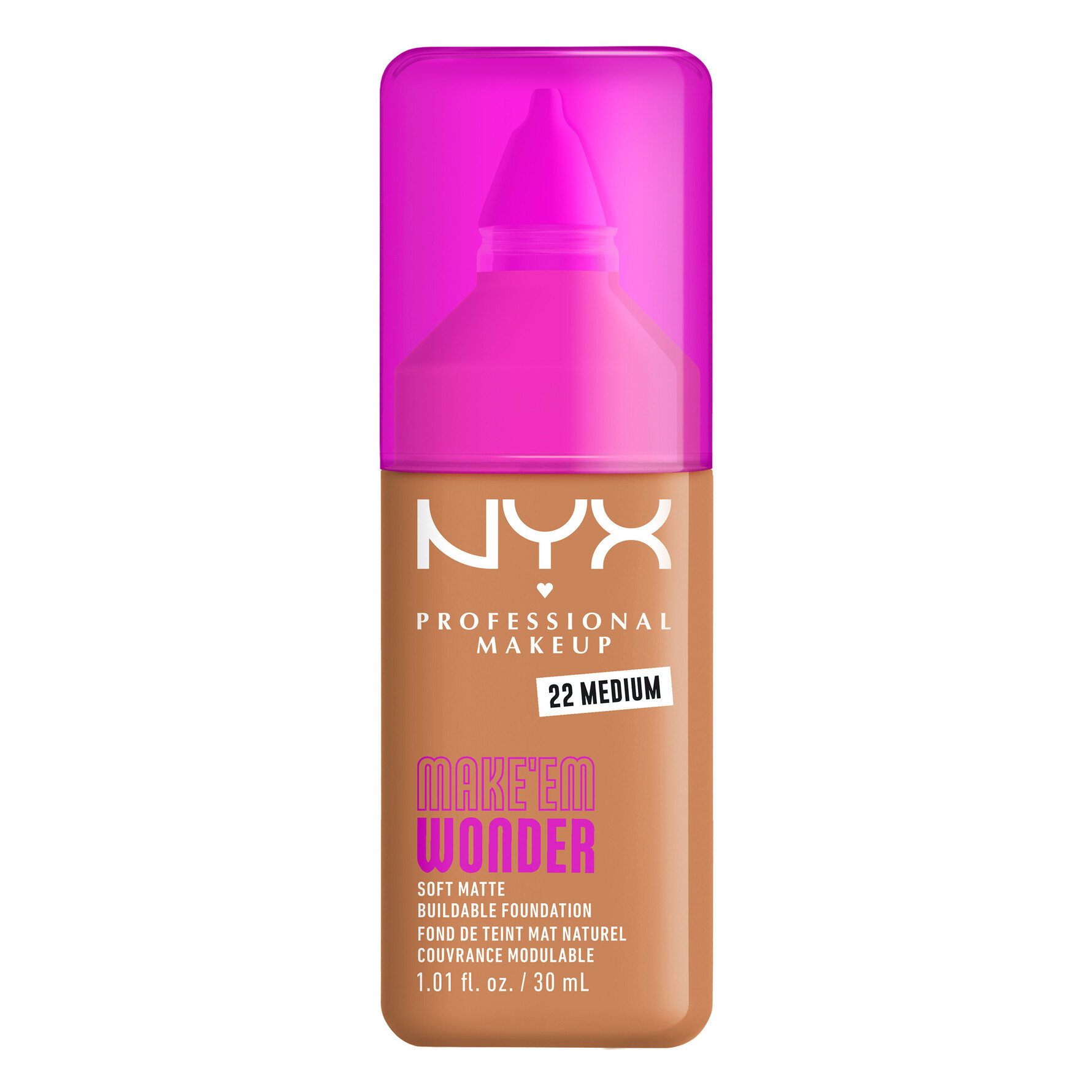 NYX PROFESSIONAL MAKEUP Make Em Wonder Foundation 22 Medium 22 Medium