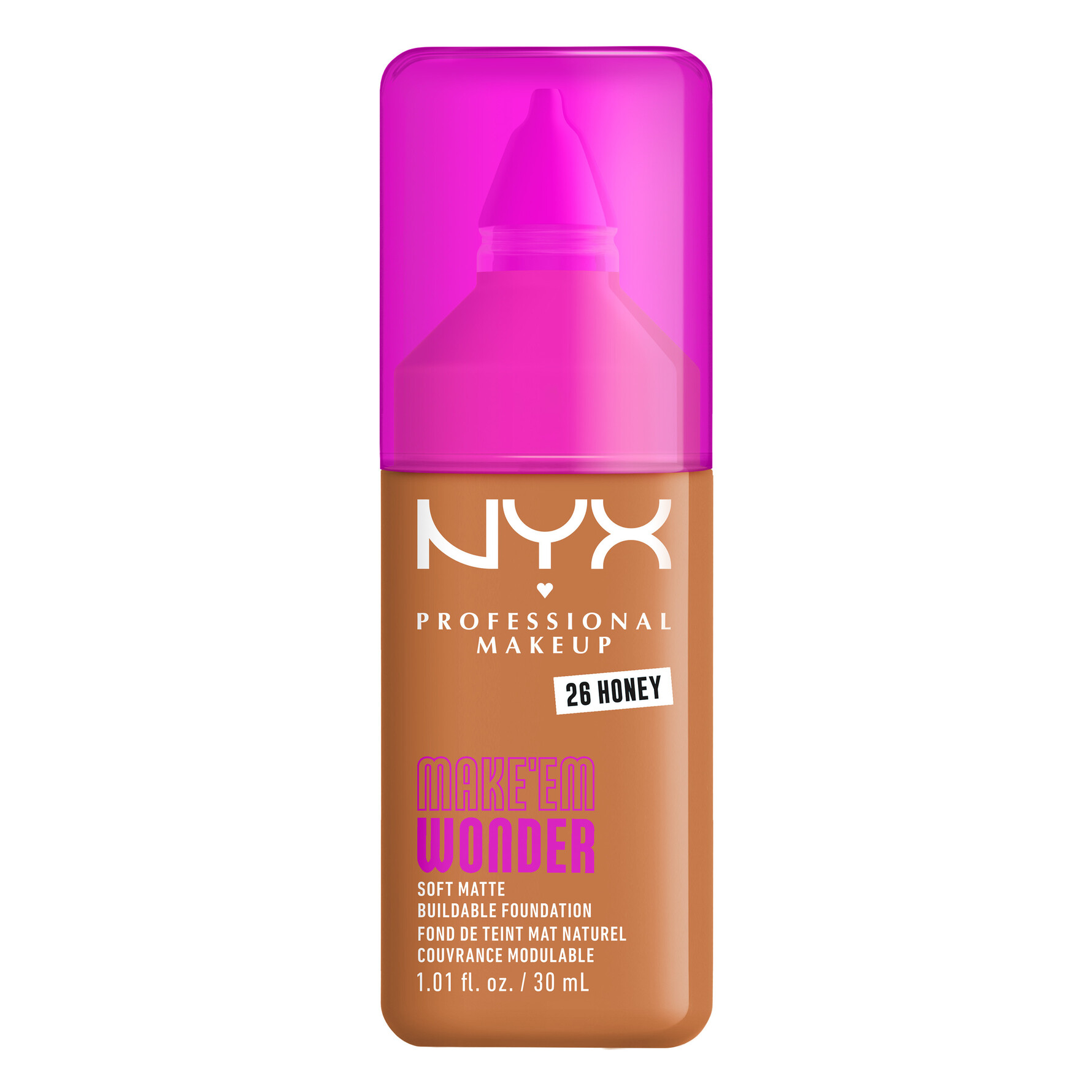 NYX PROFESSIONAL MAKEUP Make Em Wonder Foundation 26 Honey 26 Honey