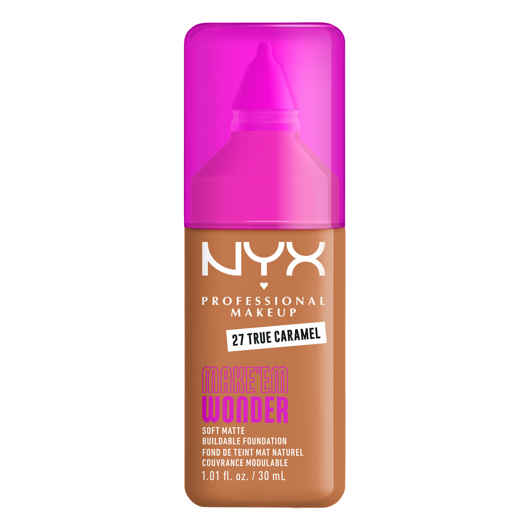 NYX PROFESSIONAL MAKEUP NYX PROFESSIONAL MAKEUP Make Em Wonder Foundation 27 True Caramel 27 True Caramel