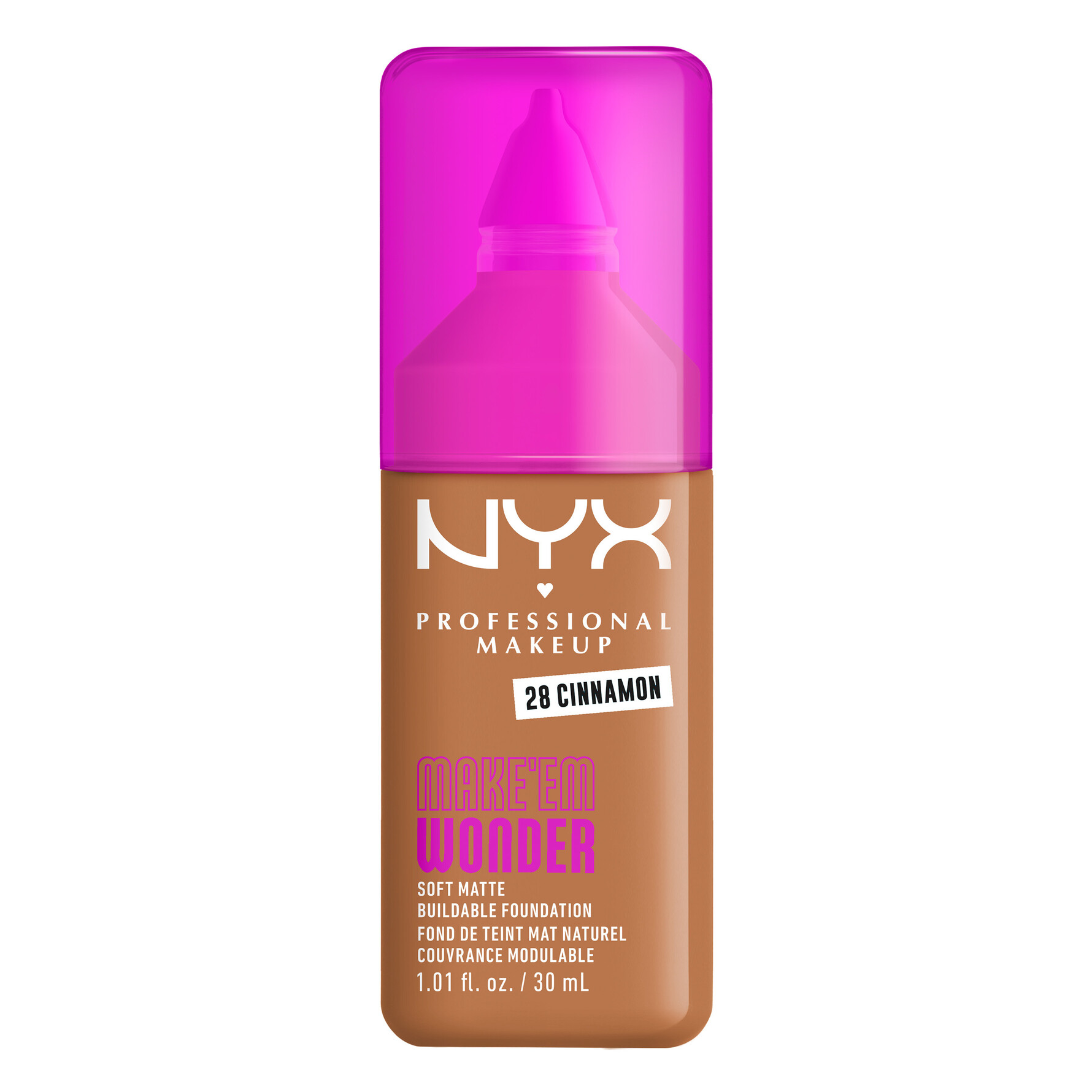 NYX PROFESSIONAL MAKEUP NYX PROFESSIONAL MAKEUP Make Em Wonder Foundation 28 Cinnamon 28 Cinnamon