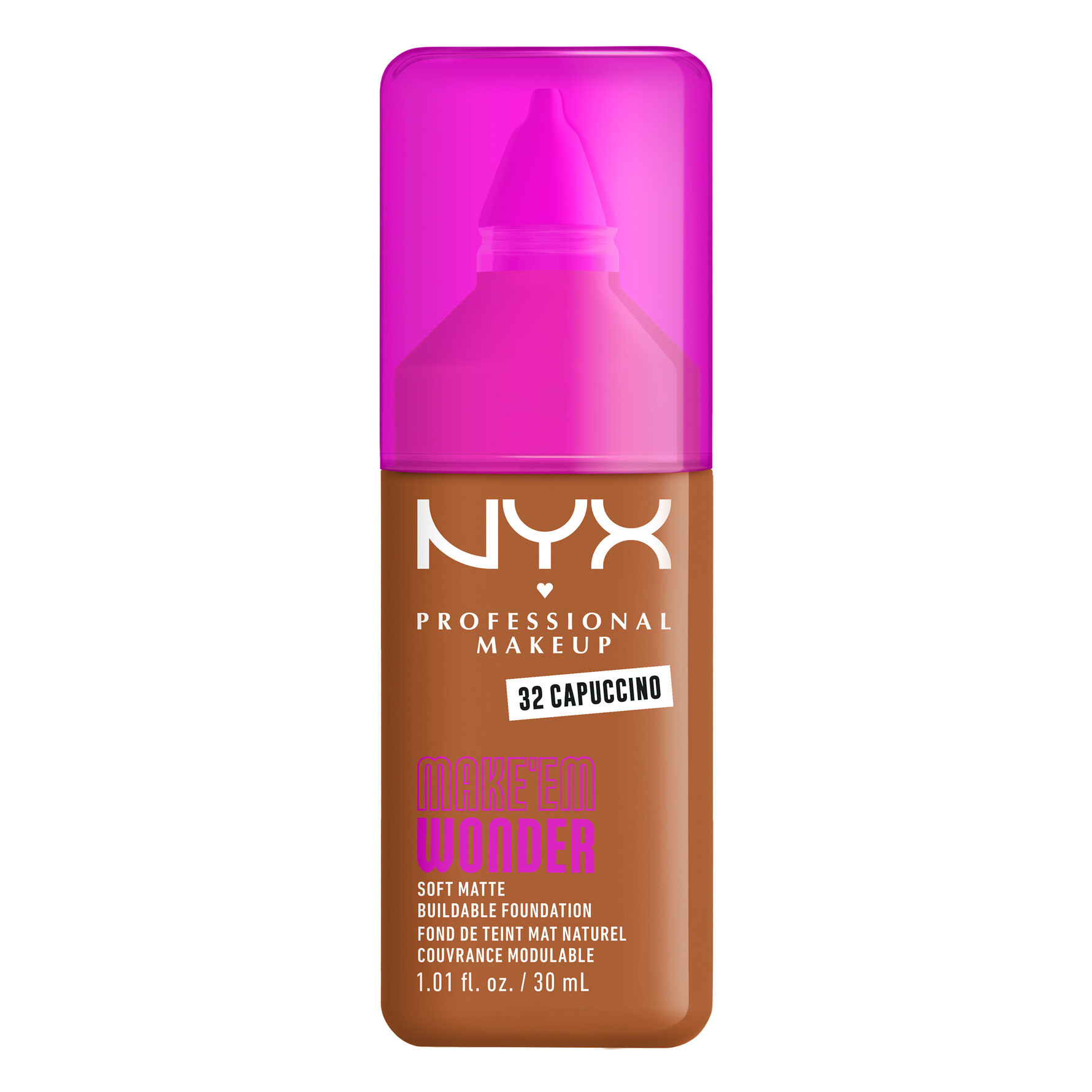 NYX PROFESSIONAL MAKEUP Make Em Wonder Foundation 32 Capuccino 32 Capuccino