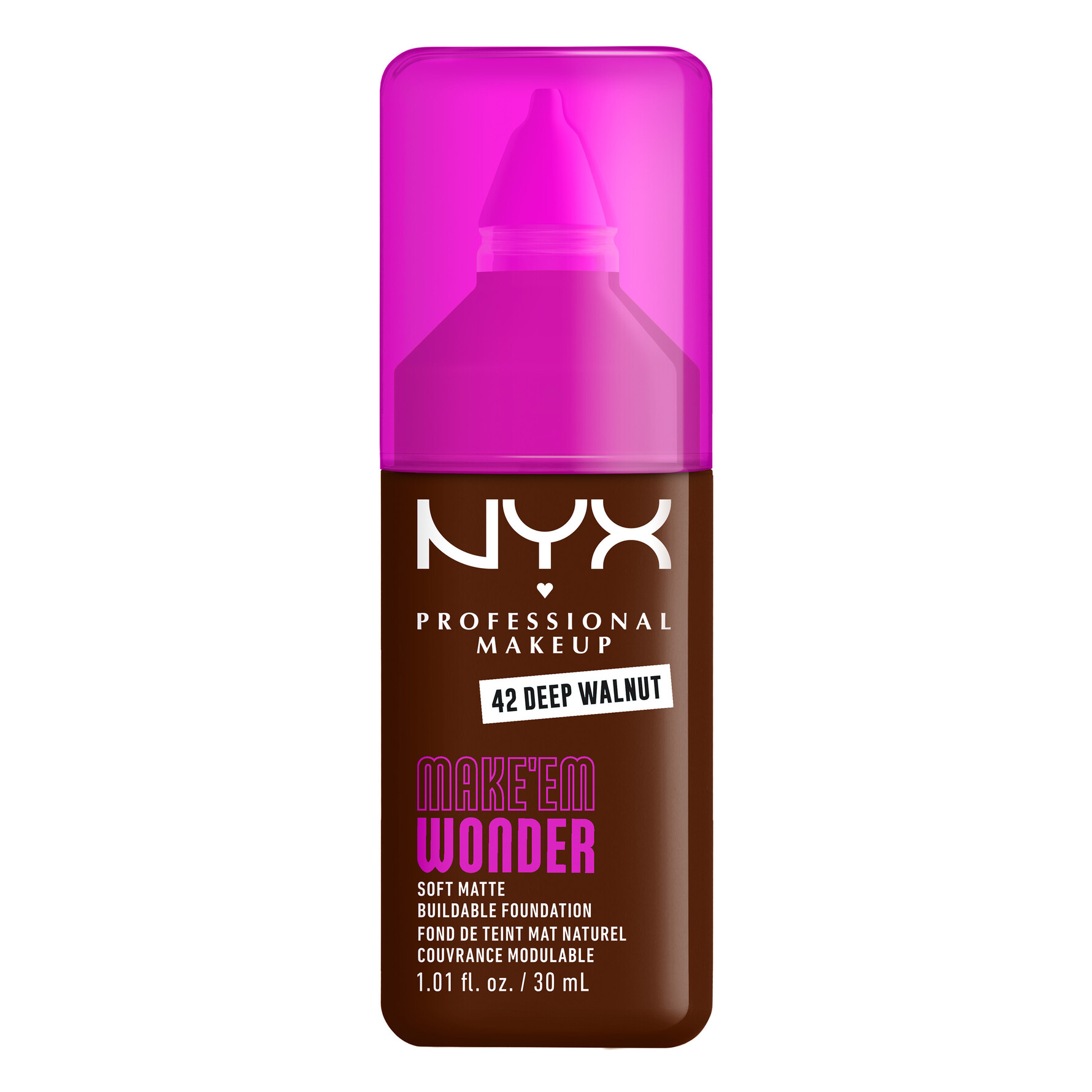 NYX PROFESSIONAL MAKEUP NYX PROFESSIONAL MAKEUP Make Em Wonder Foundation 42 Deep Walnut 42 Deep Walnut