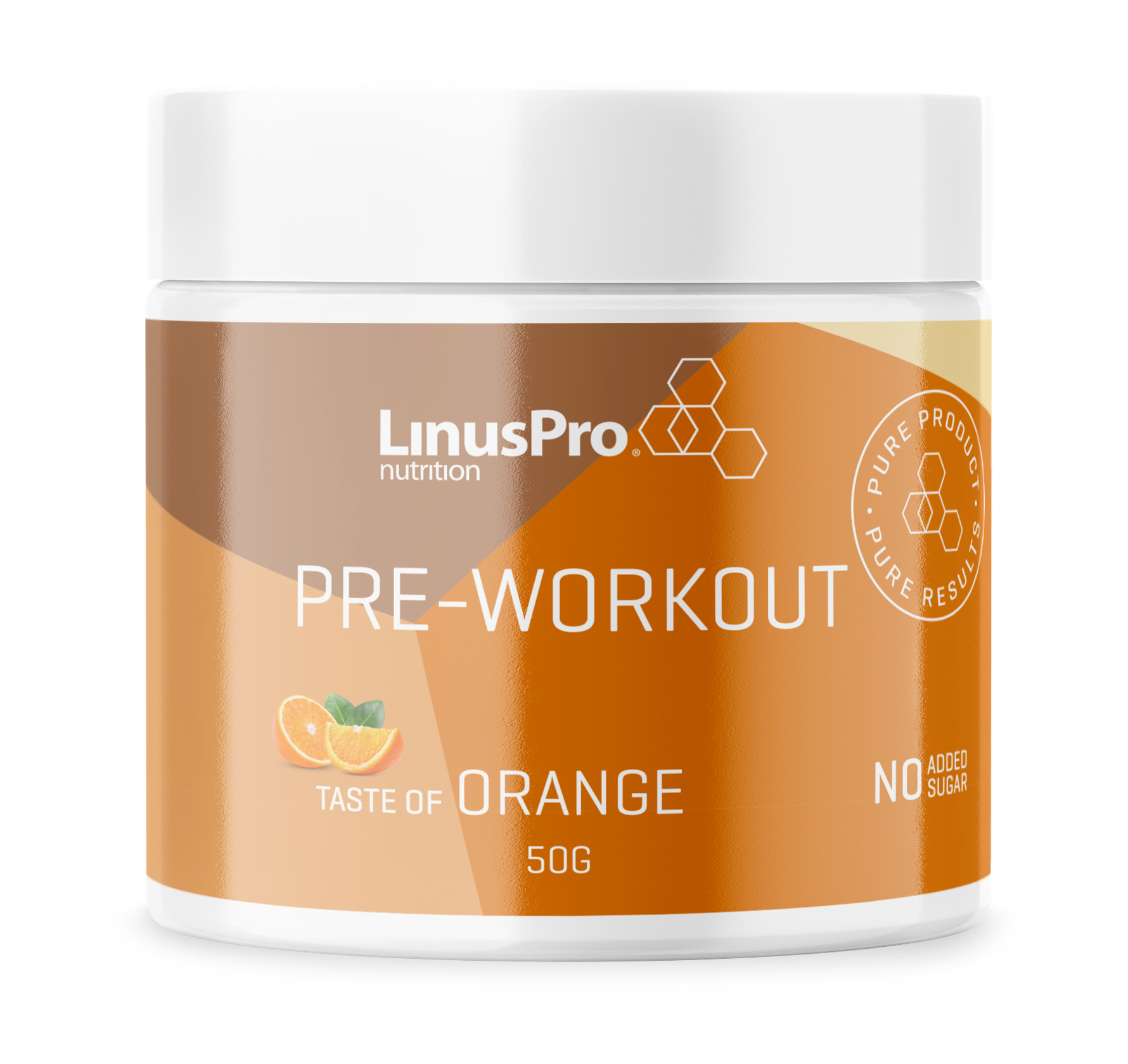 Køb Preworkout Orange 50 g fra LinusPro Nutrition Matas