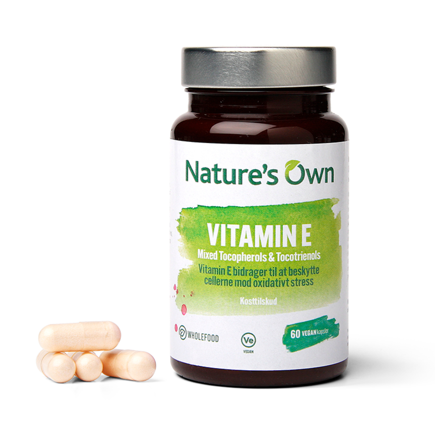 Køb Vitamin E Mixed Tocopherols & Tocotrienols 60 kaps. fra Nature's