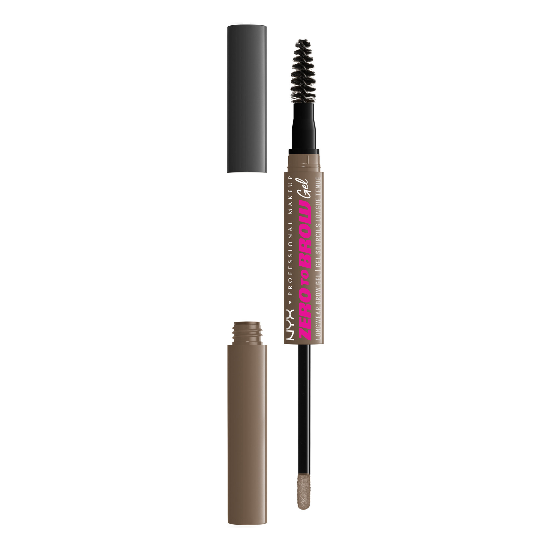 NYX PROFESSIONAL MAKEUP Zero To Brow Longwear Brow Gel 05 Ash Brown 05 Ash