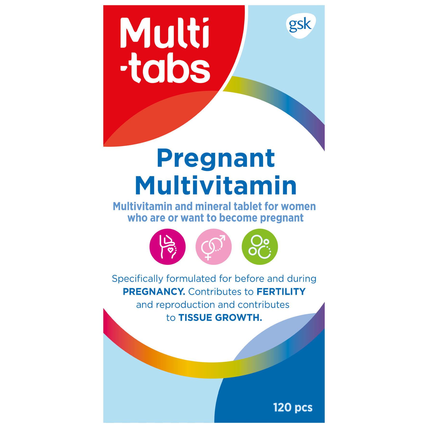 Køb Pregnant Multivitamin 120 tabl fra Multitabs Matas