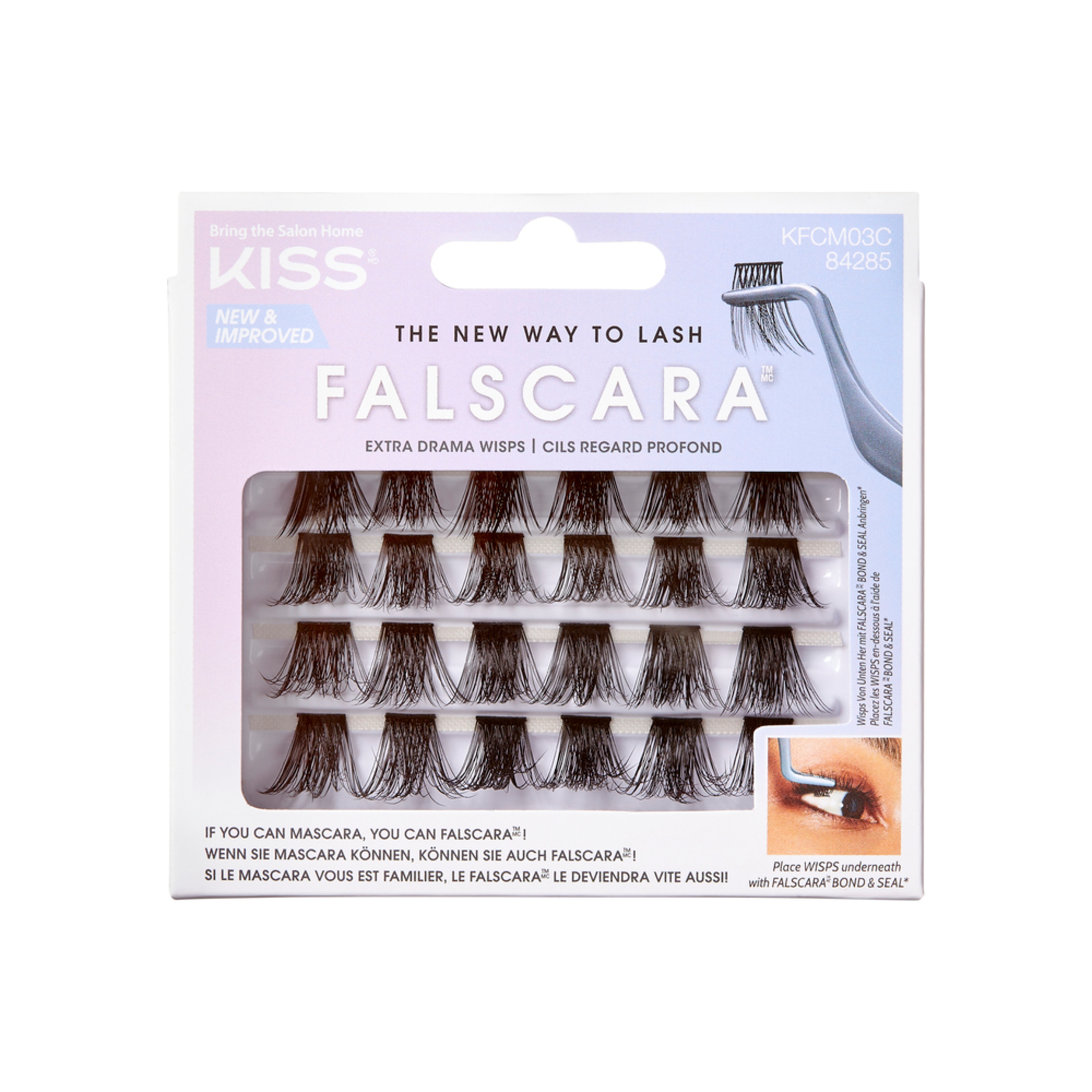 Kiss Falscara False Lashes Falscara False Lashes Extra Drama 24 pcs Falscara False Lashes Extra Drama 24 pcs