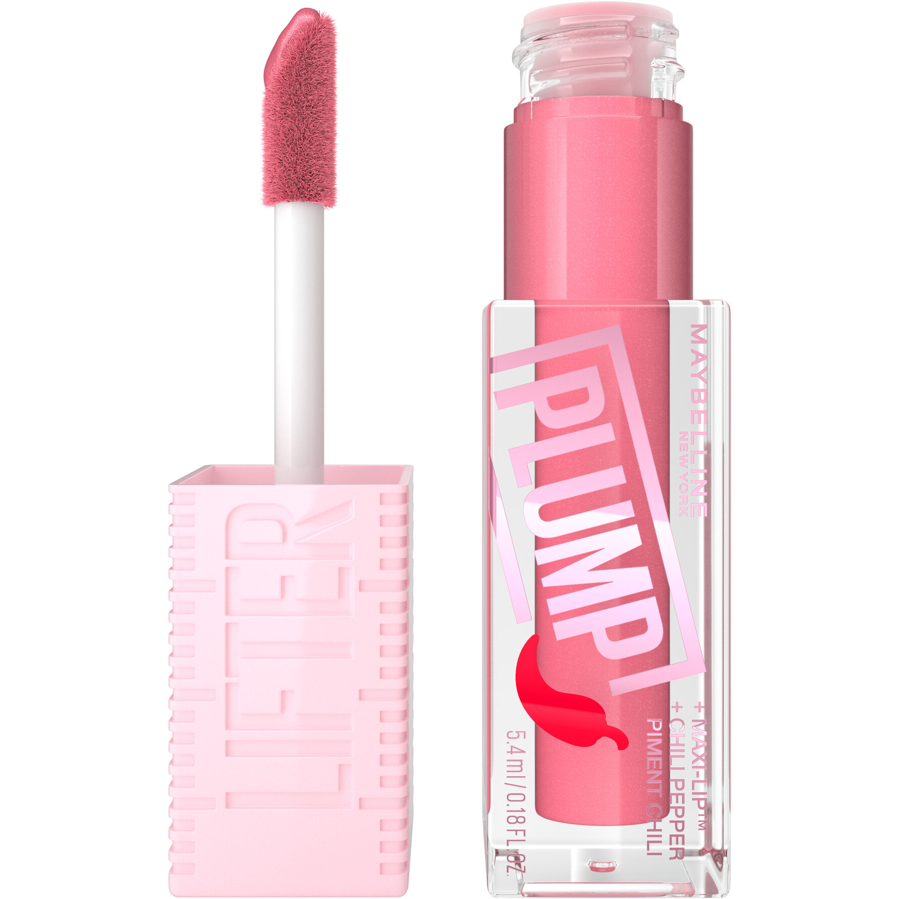 Maybelline New York Lifter Plump Lip Gloss 001 Blush Blaze 001 Blush Blaze
