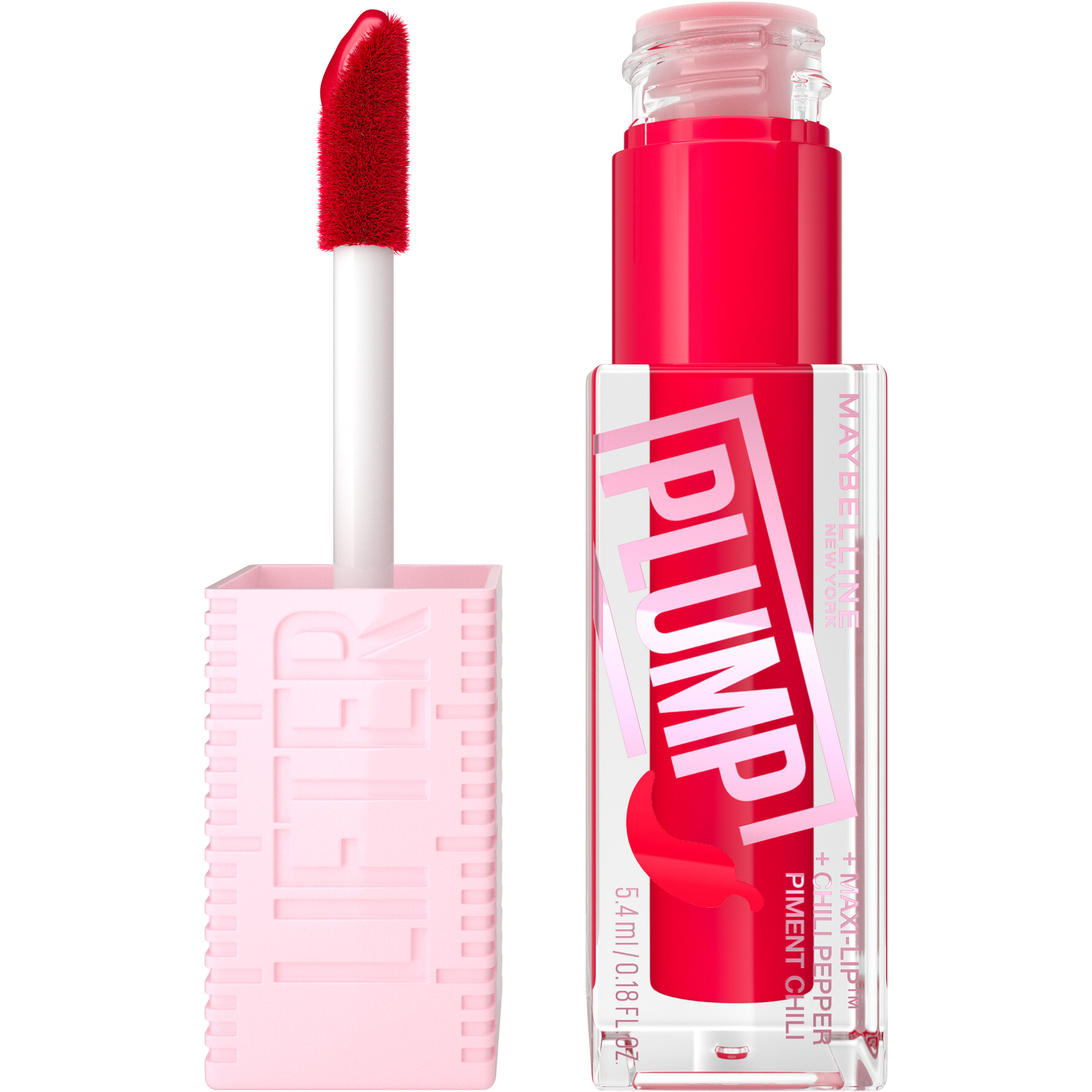Maybelline New York Lifter Plump Lip Gloss 004 Red Flag 004 Red Flag
