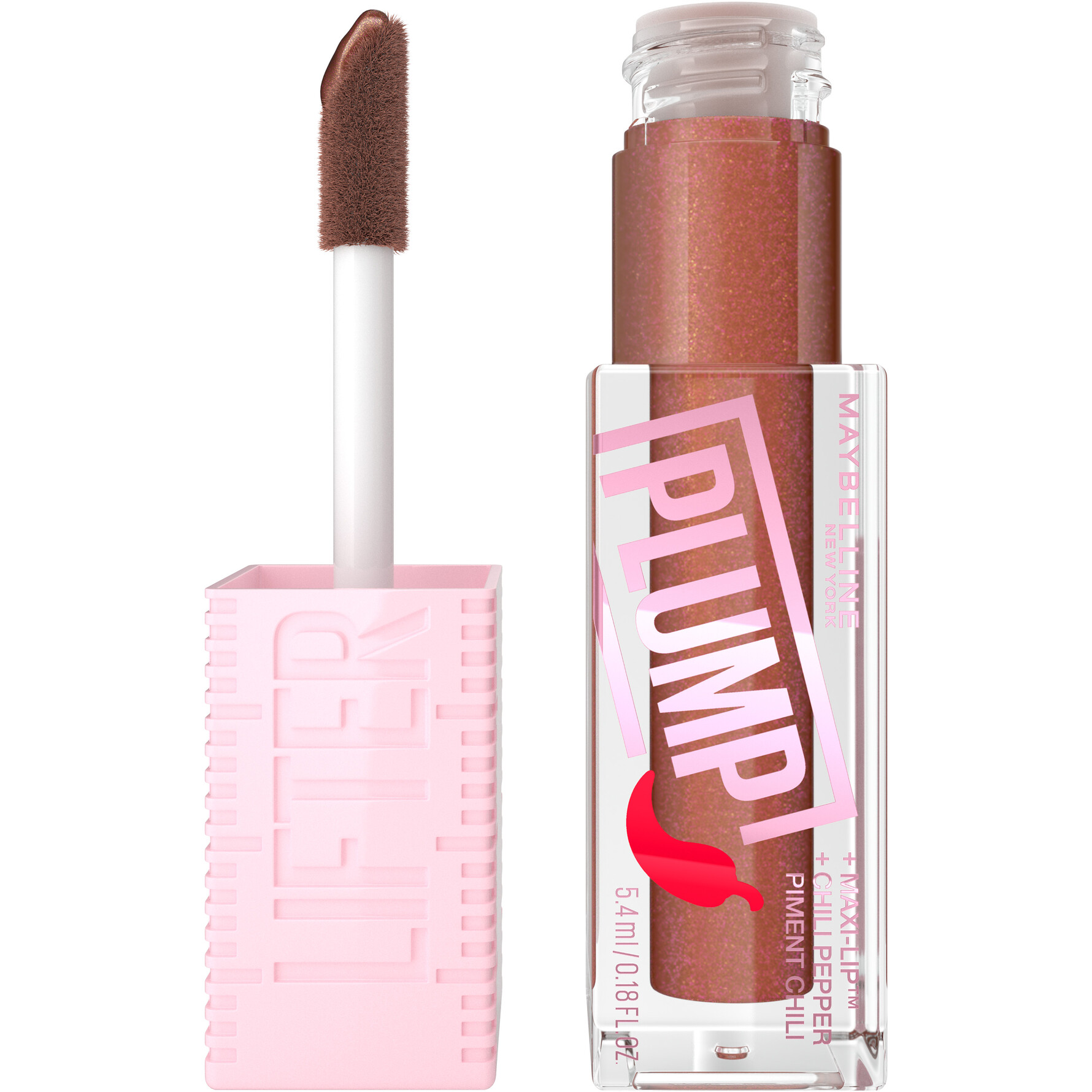 Maybelline New York Maybelline New York Lifter Plump Lip Gloss 007 Cocoa Zing 007 Cocoa Zing