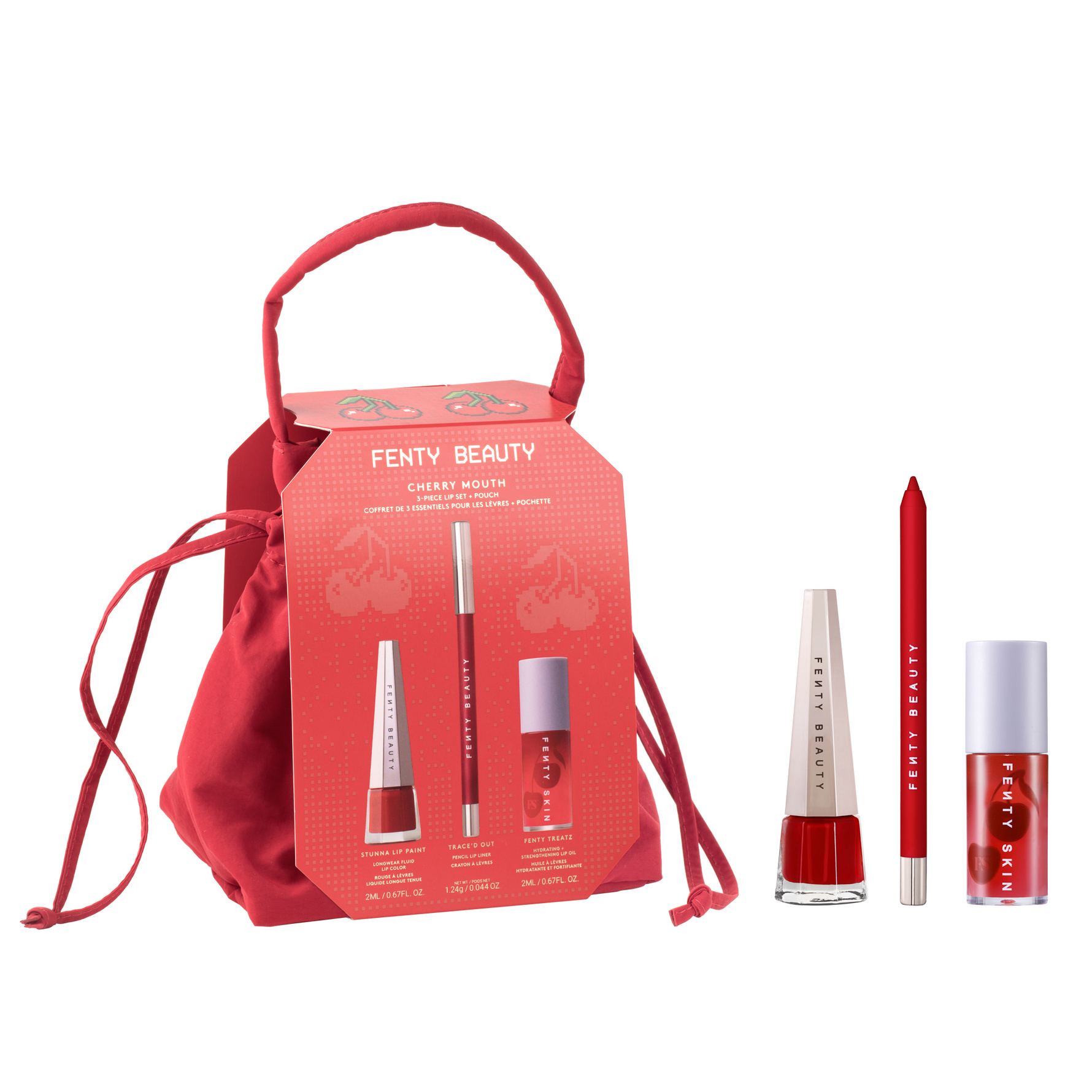 Fenty Beauty Limited Edition Cherry Mouth Set Cherry mouth set Cherry mouth set