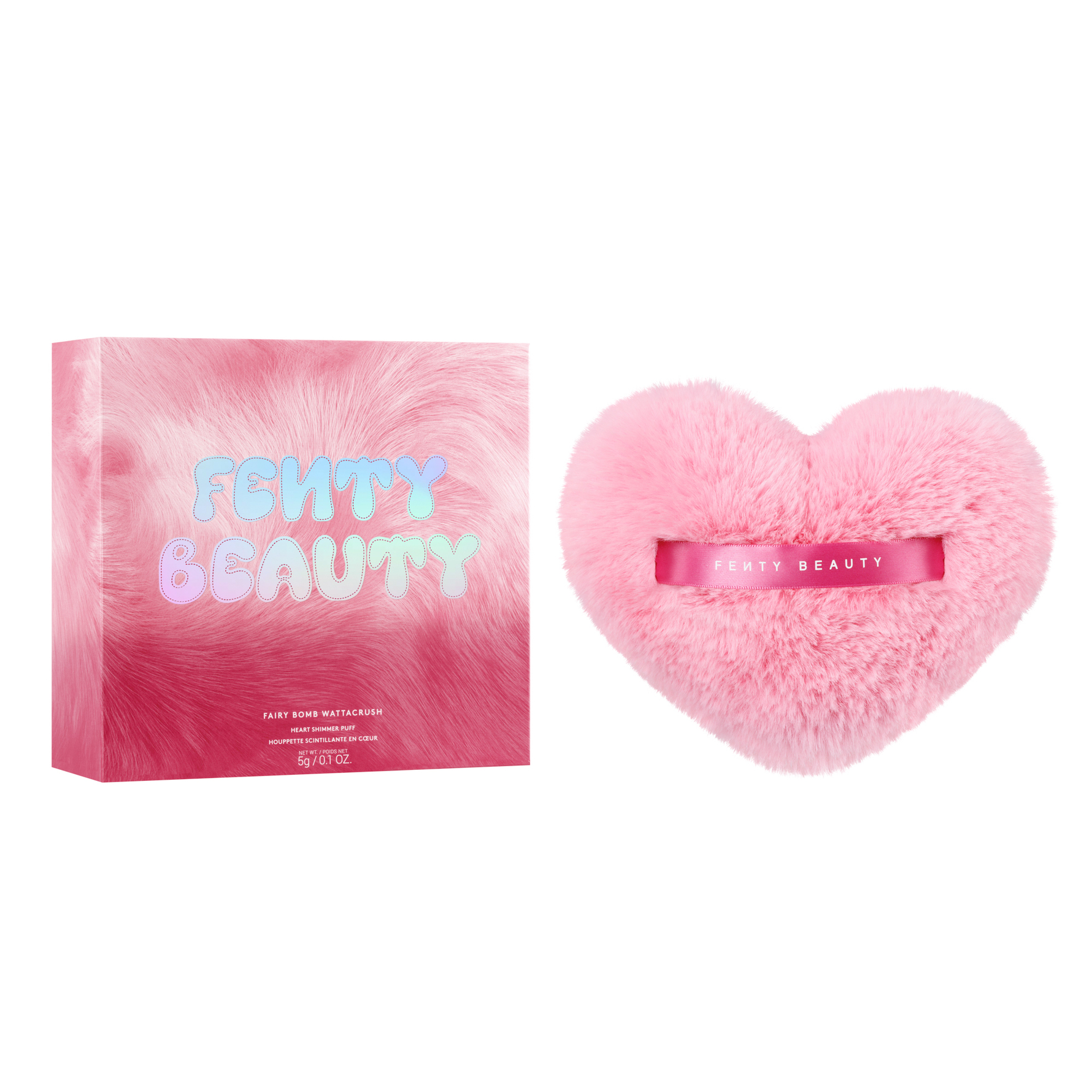 Fenty Beauty Limited Edition Fairy Bomb Wattacrush Heart-Shaped Shimmer Puff Wattacrush Wattacrush