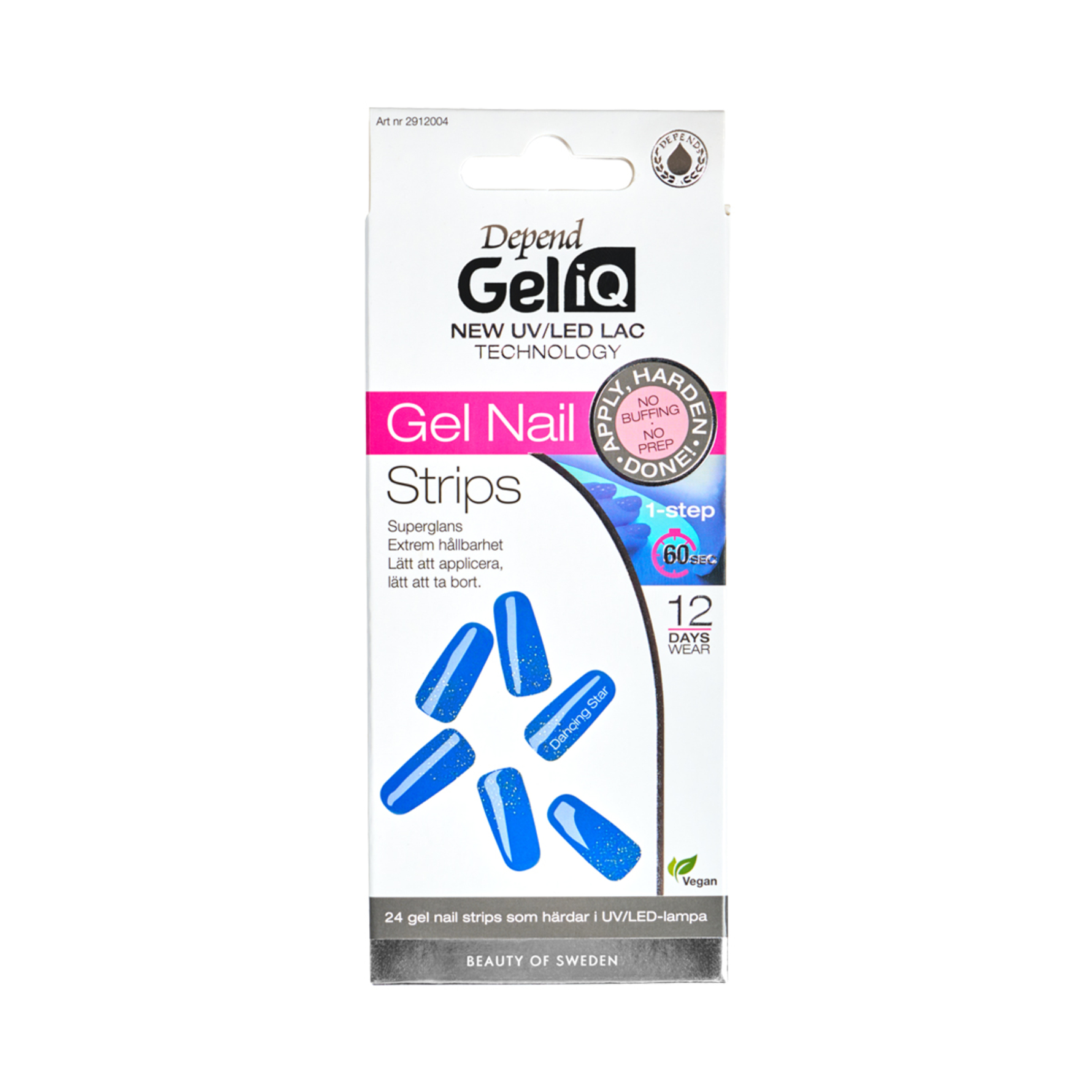 Depend Gel iQ Gel Nail Strips Semi Cured 004 Dancing Star 004 Dancing Star
